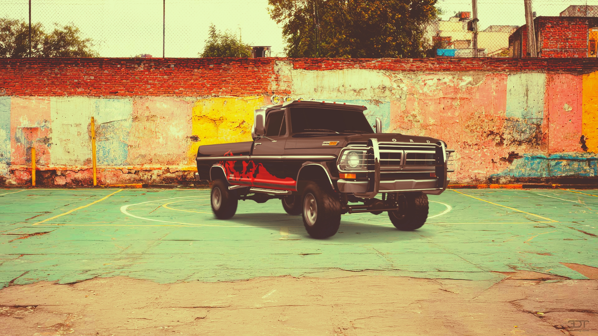 Ford F-250 2 Door pickup truck 1971 tuning