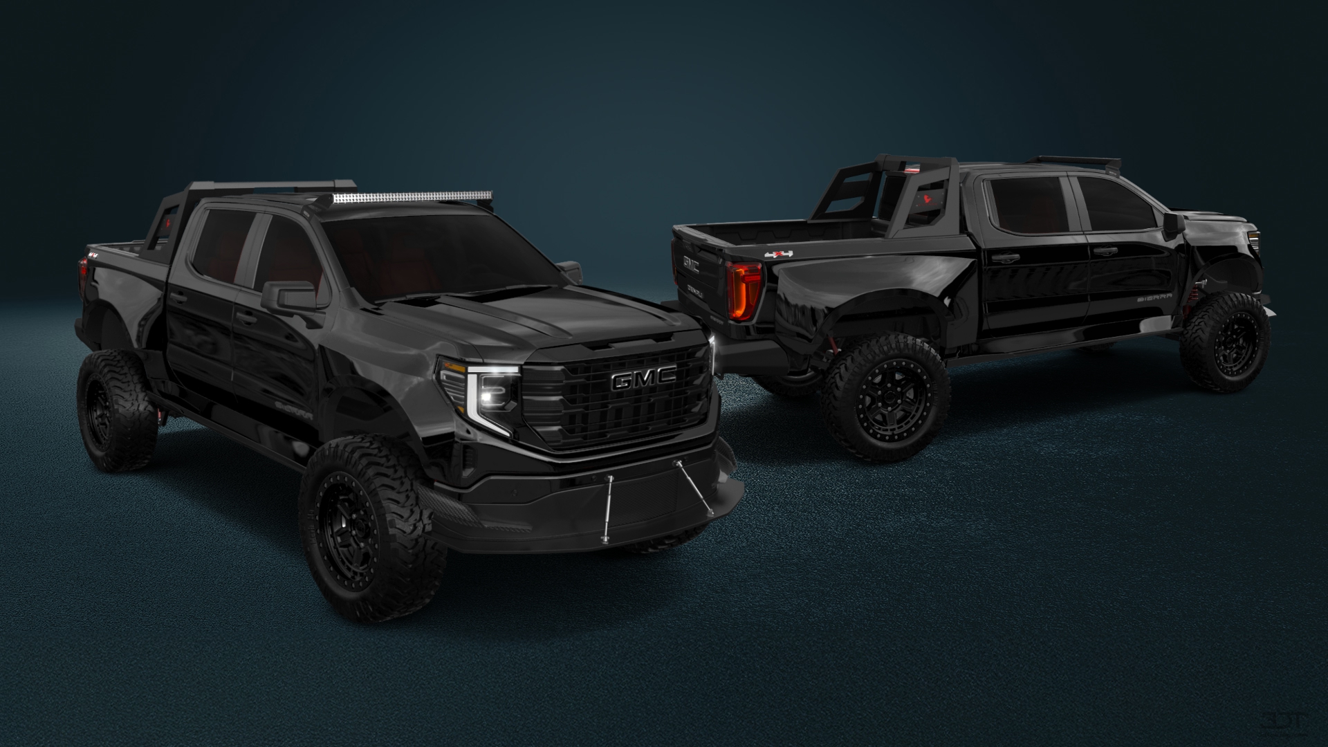 GMC Sierra 1500 Crew Cab 5.8 ft box 4 Door pickup truck 2023 tuning