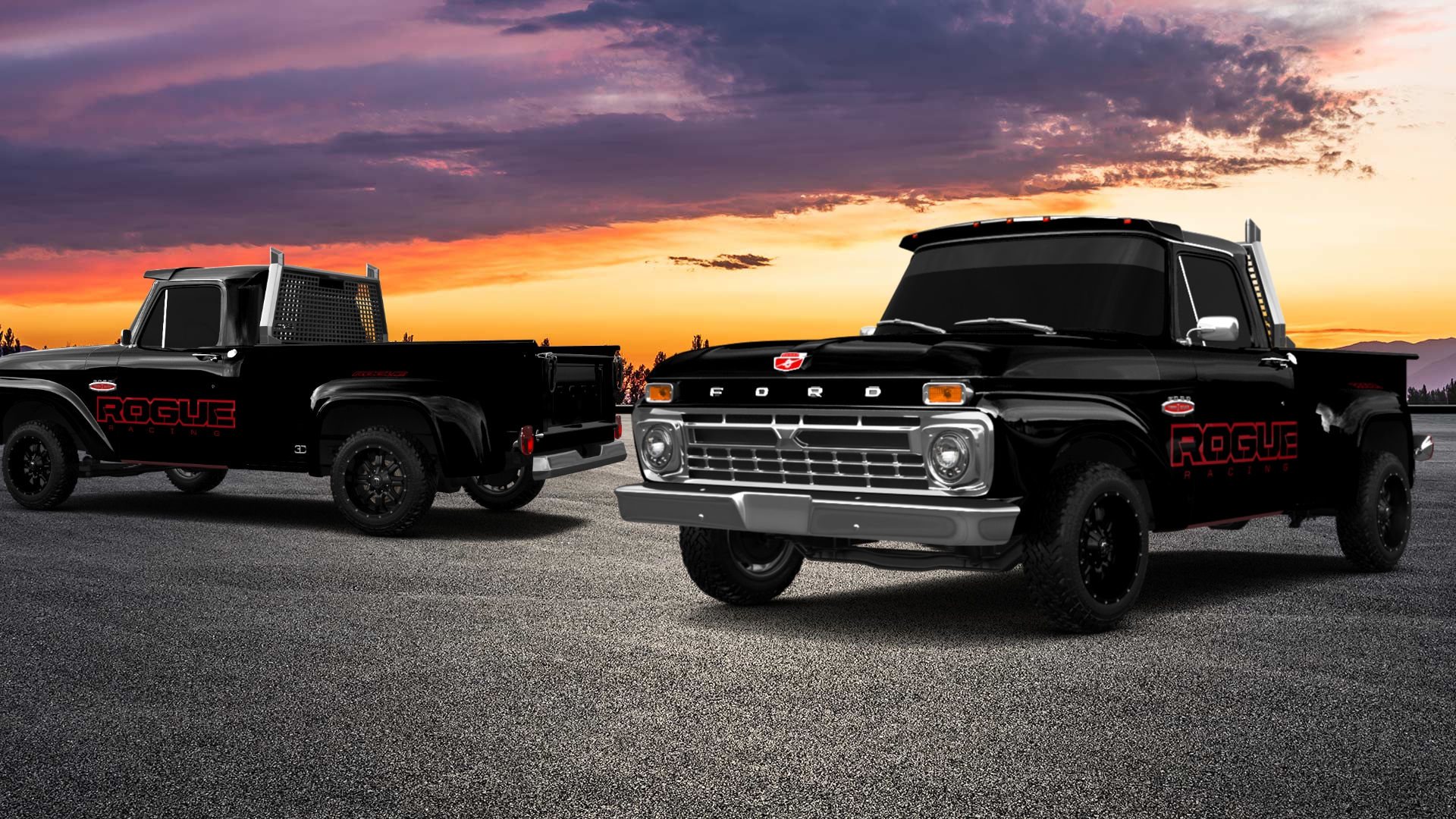 Ford F-100 Flareside 2 Door pickup truck 1961 tuning