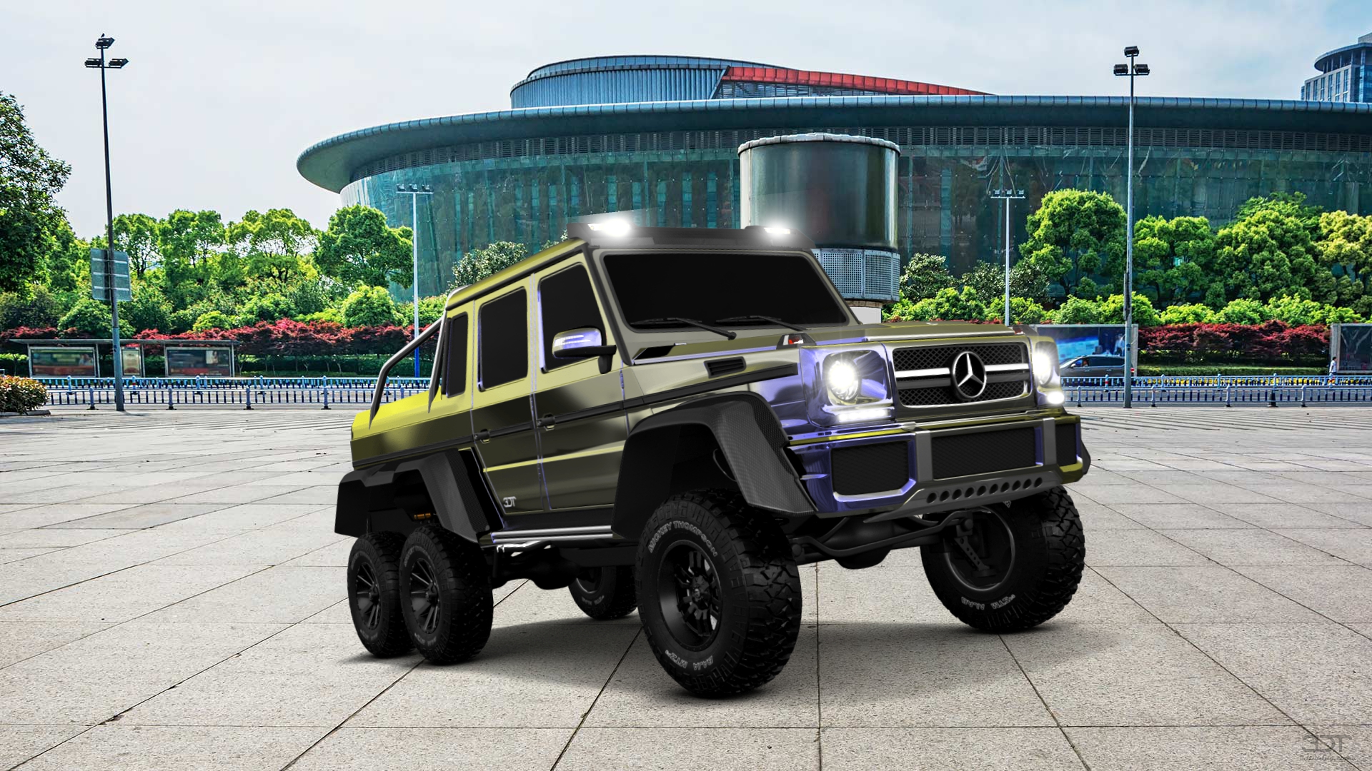 Mercedes G 63 AMG 6x6 4 Door pickup truck 2013 tuning