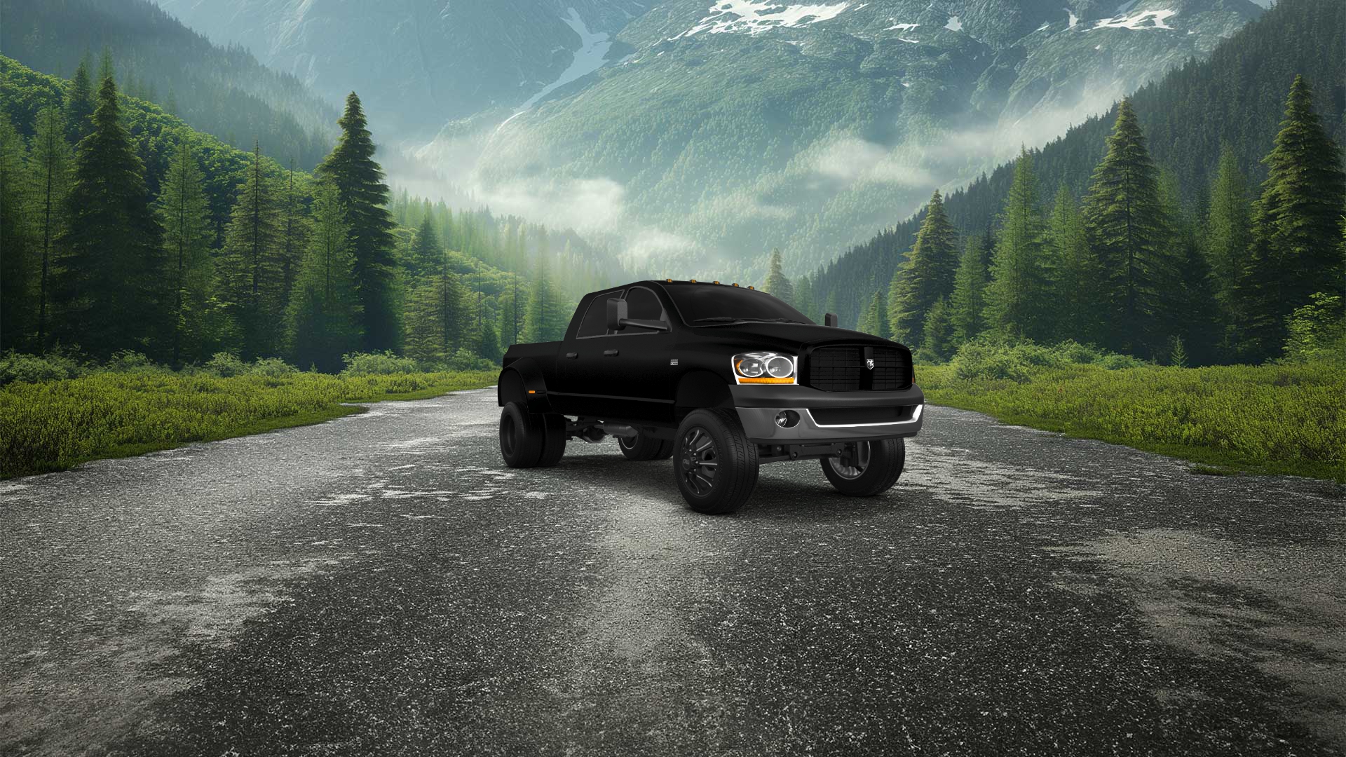 Dodge Ram 3500 Dually 4 Door pickup truck 2007