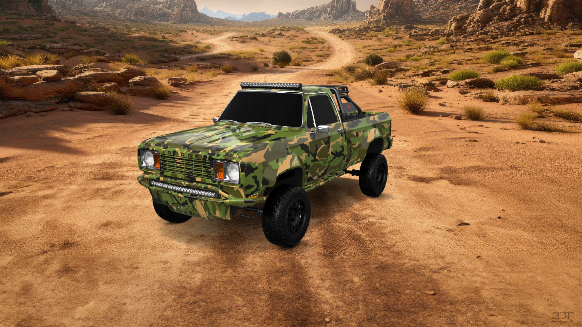 Dodge Power Wagon W200 2 Door pickup truck 1977 tuning
