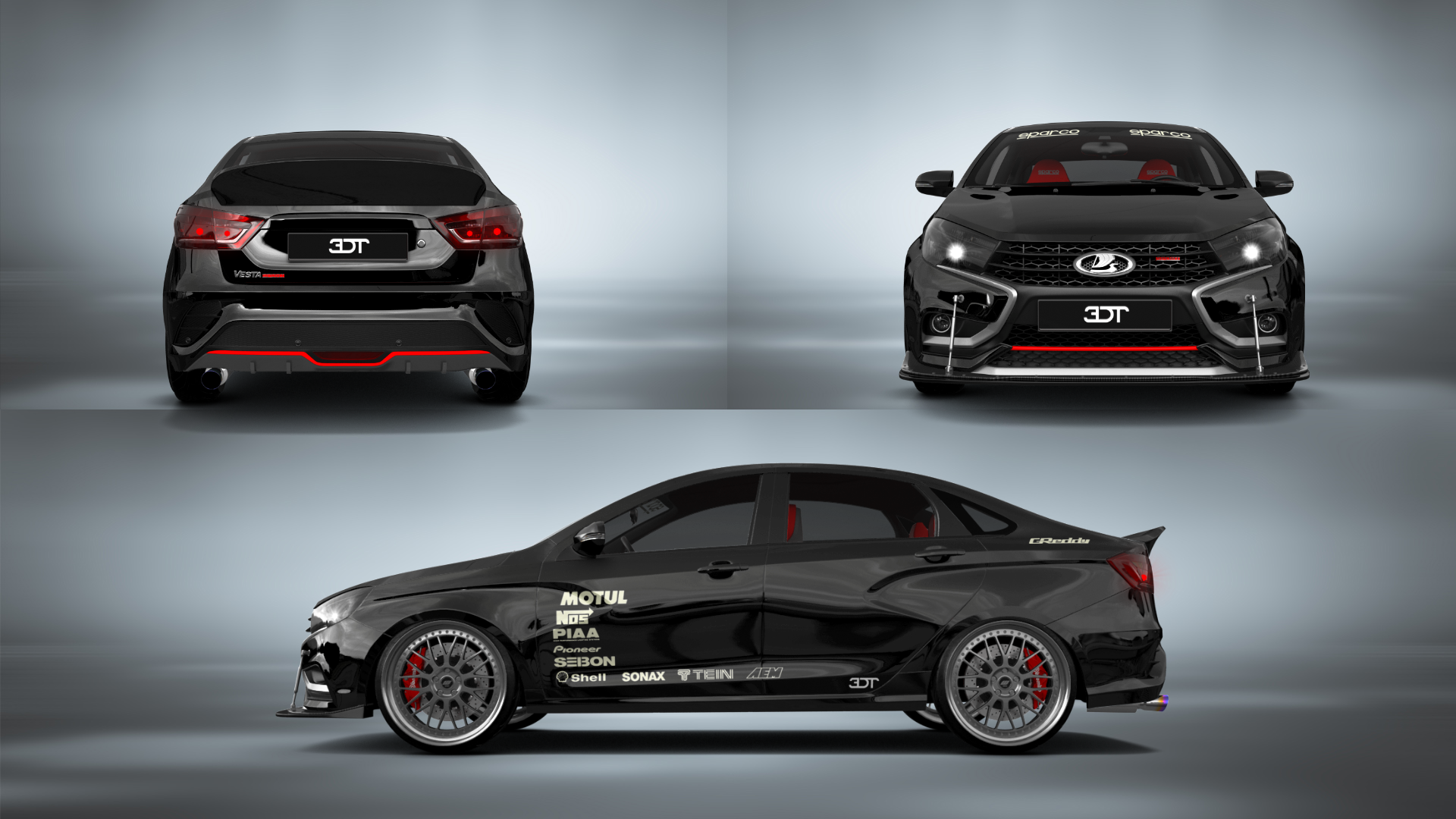 Lada Vesta 4 Door Saloon 2016 tuning
