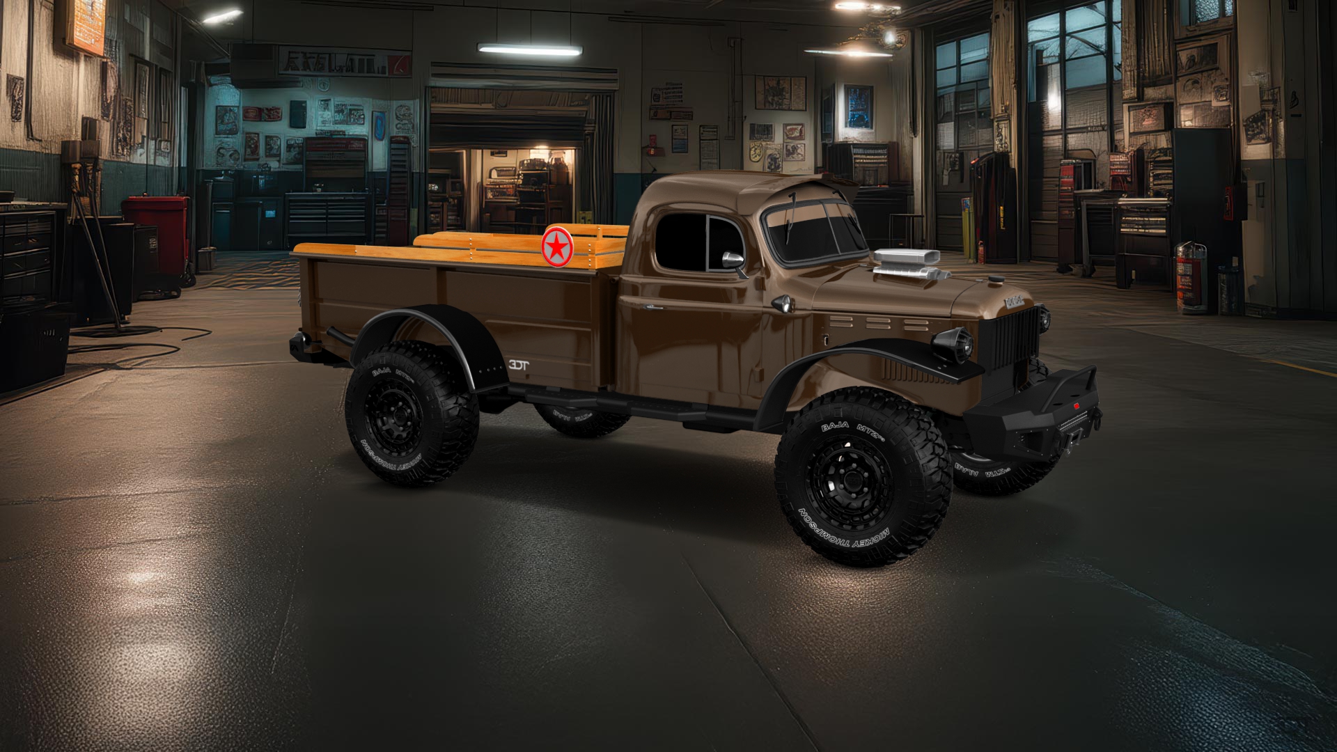 Dodge Power Wagon 2 Door pickup truck 1947 tuning