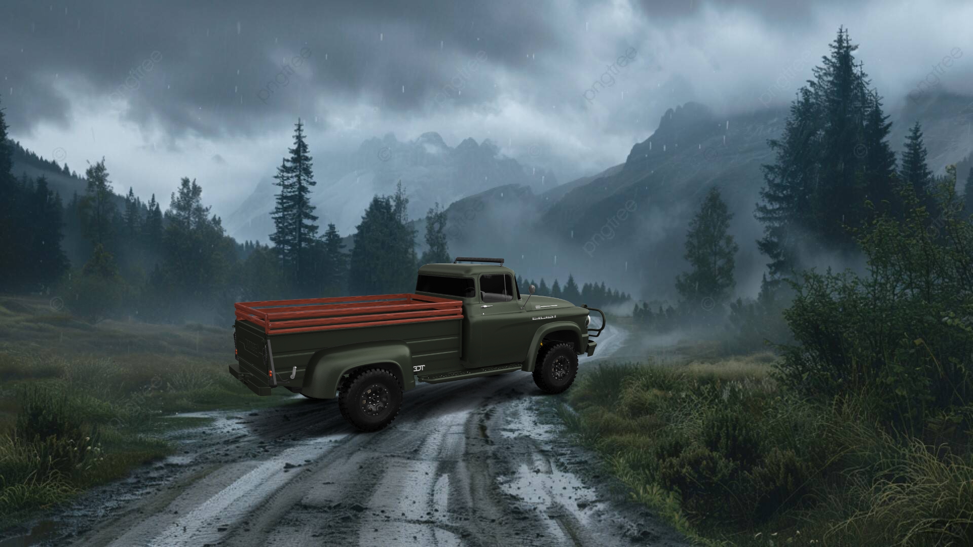 Dodge Power Wagon W300 2 Door pickup truck 1958