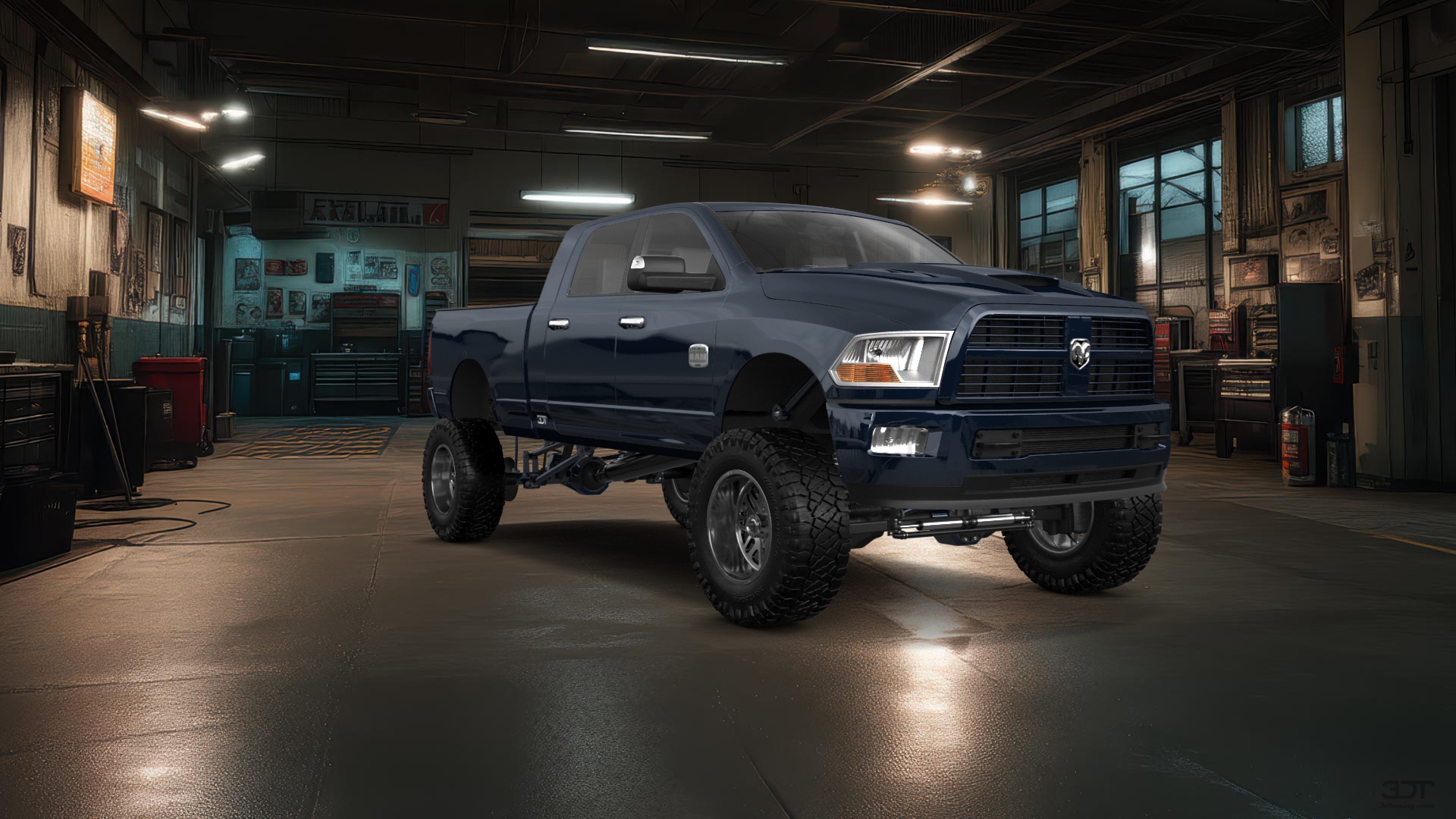 Dodge Ram 2500 Mega Cab 6.4 ft box 4 Door pickup truck 2010 tuning