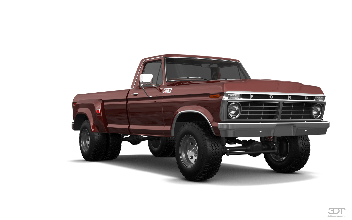 Tuning Ford F-350 Dually 2 Door pickup truck 1974
