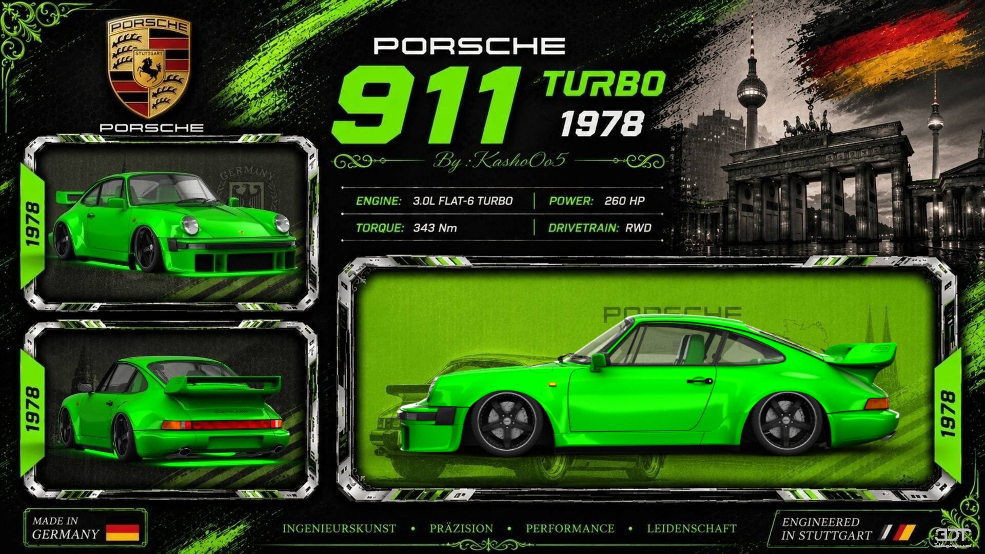 Tuning Porsche 911 Turbo Coupe 1978