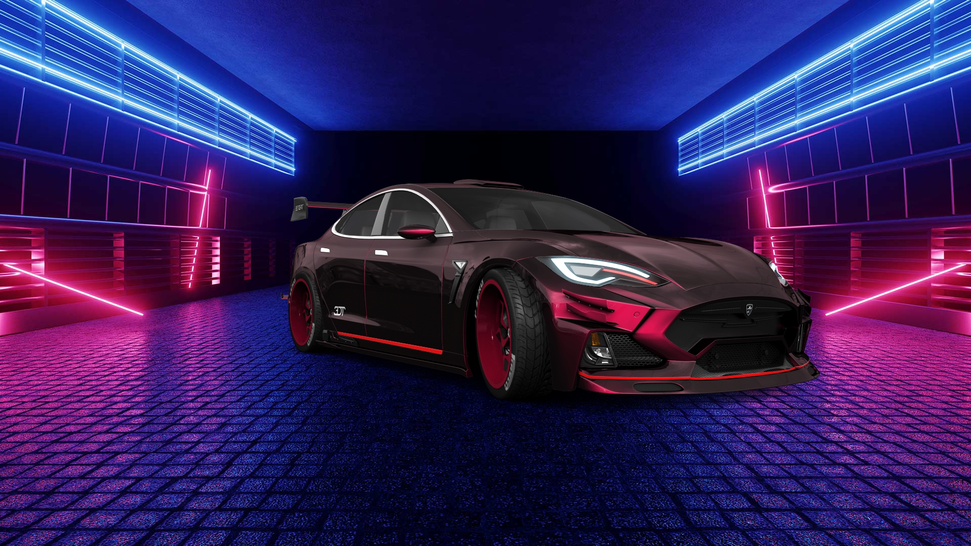 Tesla Model S 5 Door Liftback 2013 tuning