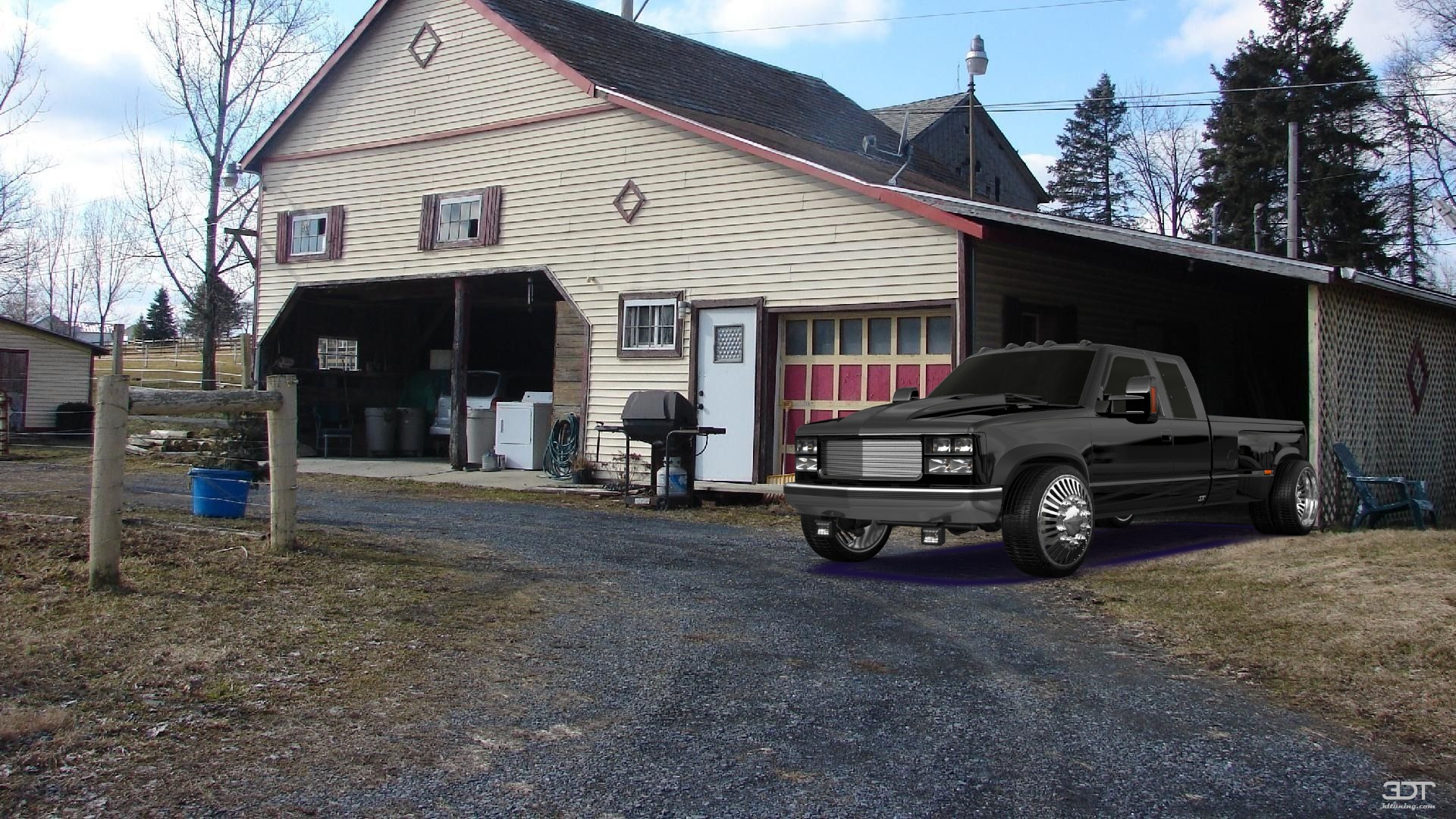 Chevrolet K3500 Extended Cab Pickup Truck 1988