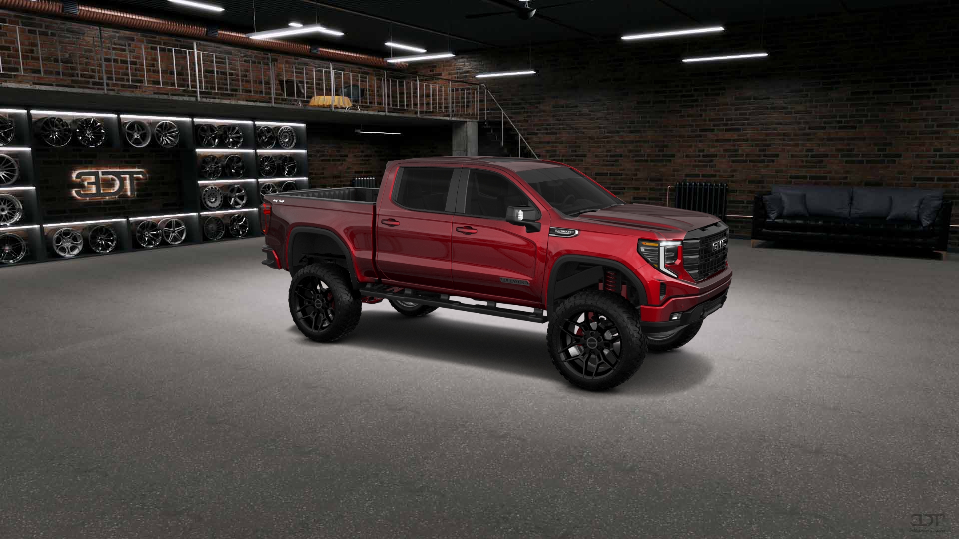 GMC Sierra 1500 Crew Cab 5.8 ft box 4 Door pickup truck 2023 tuning