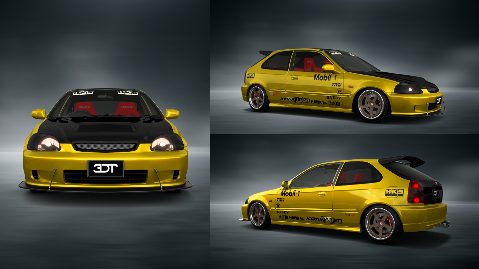 Honda Civic 3 Door Hatchback 1997 tuning