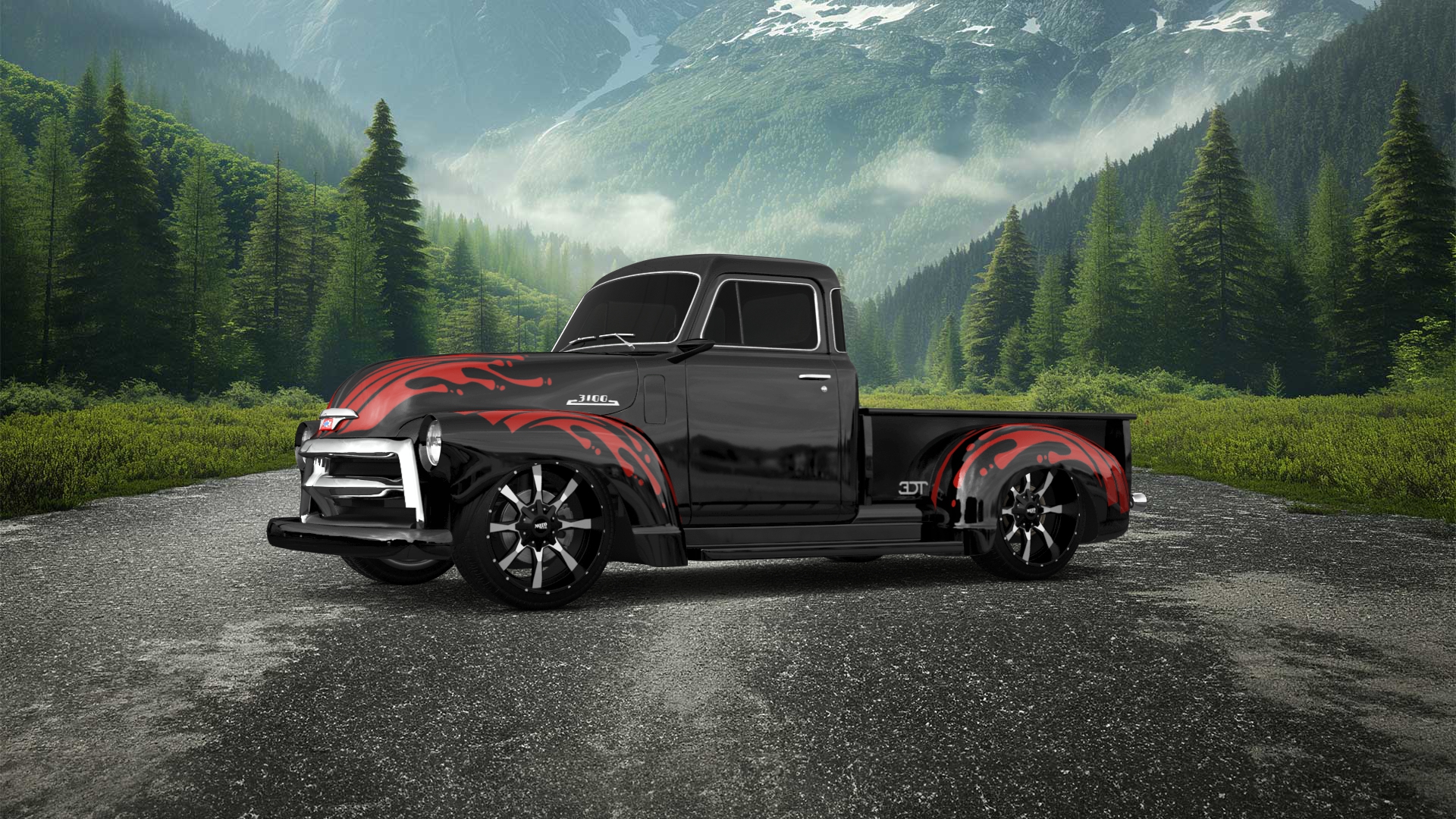 Chevrolet 3100 2 Door pickup truck 1954 tuning