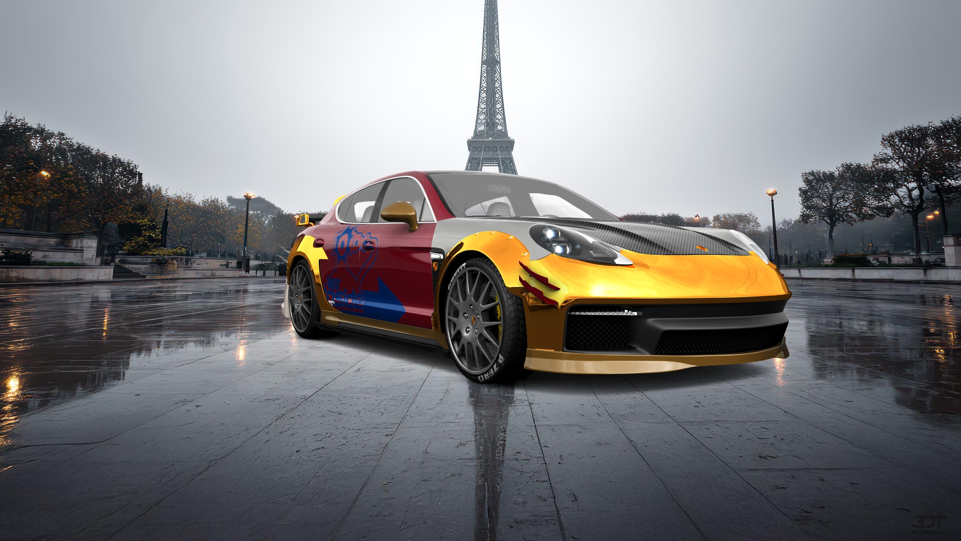 Porsche Panamera 4 door fastback saloon 2011 tuning