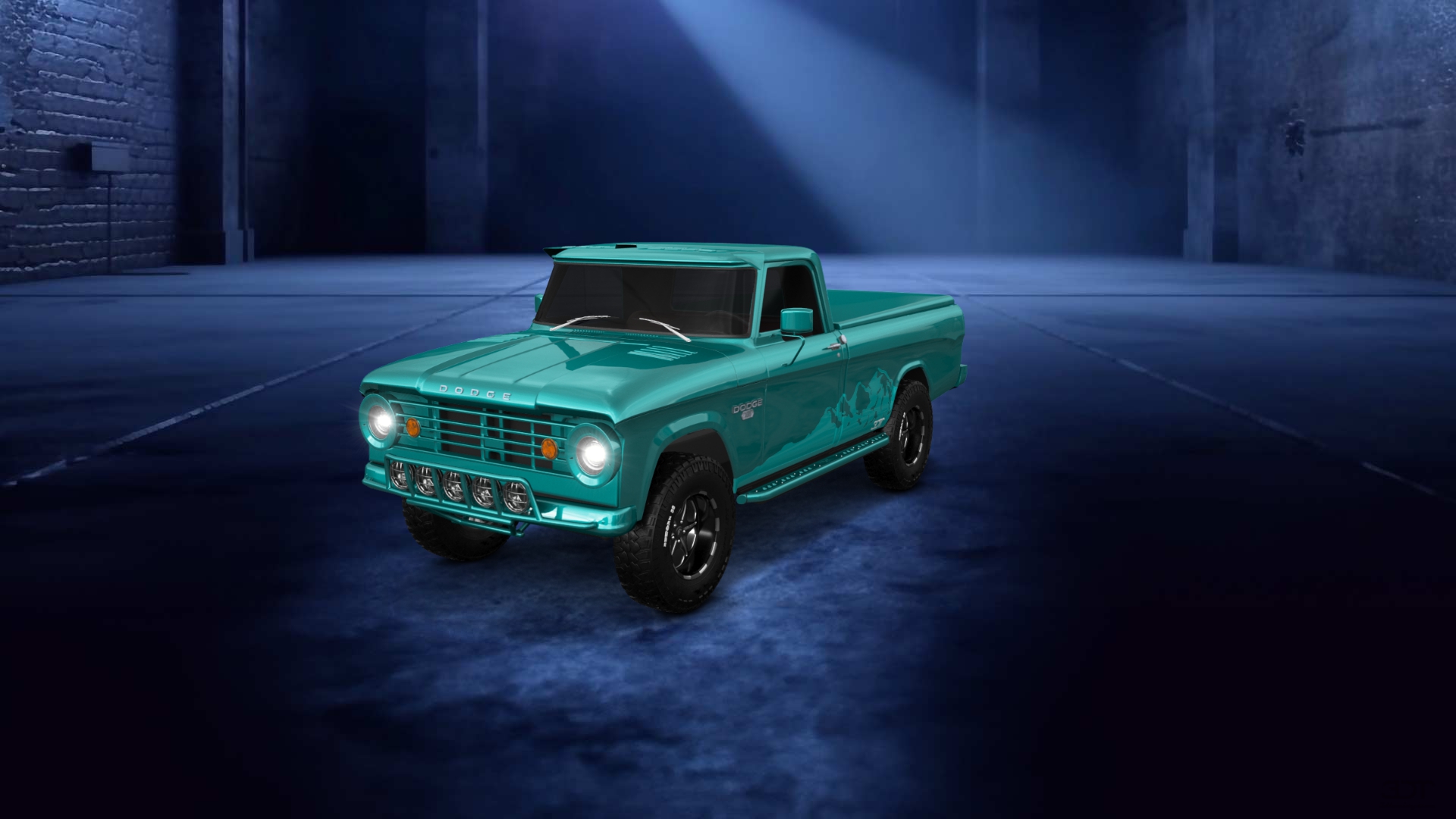 Dodge Power Wagon W200 2 Door pickup truck 1966 tuning