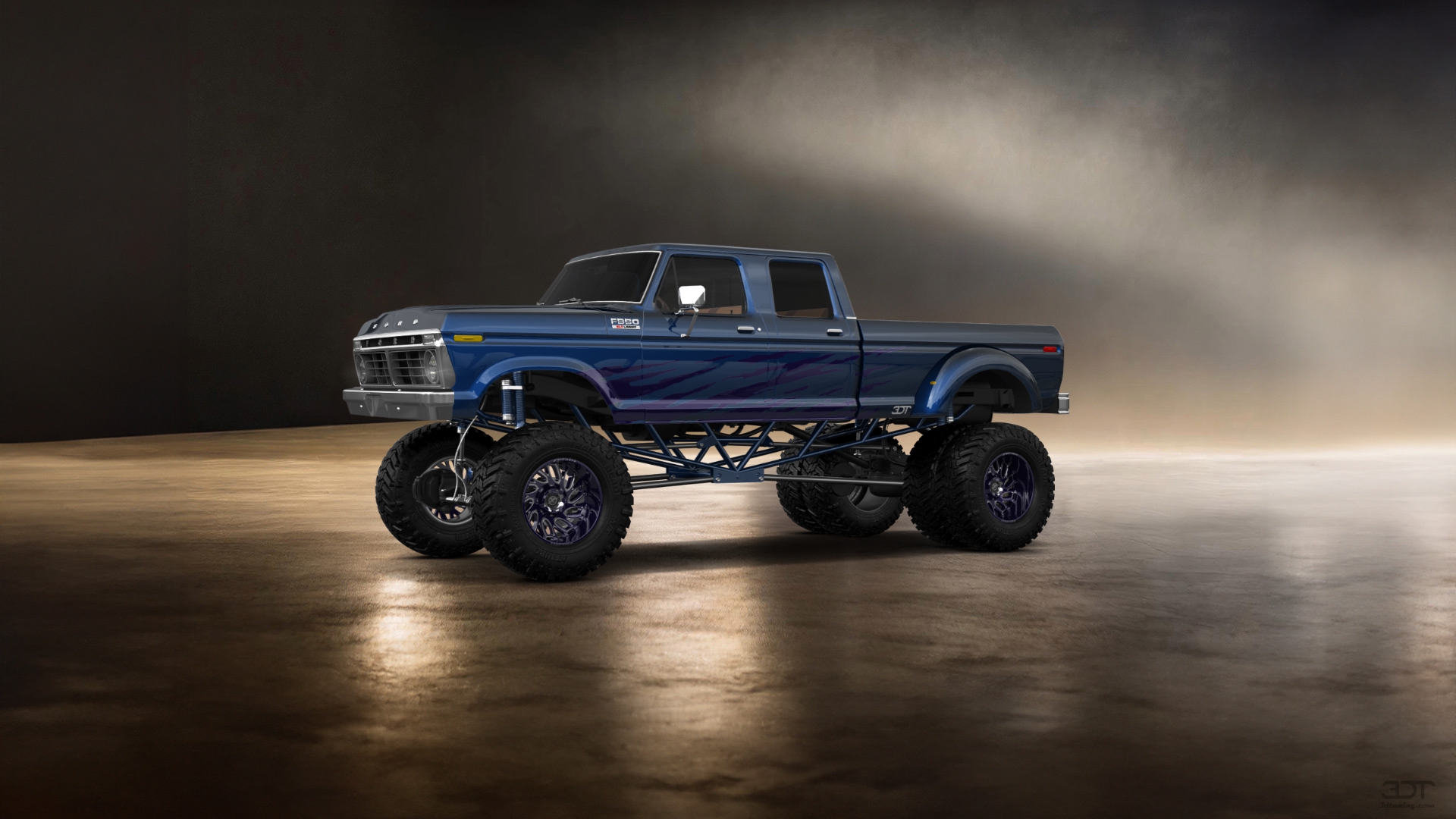 Ford F-350 Dually 4 Door pickup truck 1973 tuning