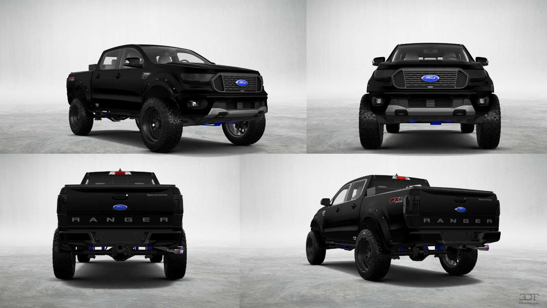 Ford Ranger 4 Door pickup truck 2019 tuning