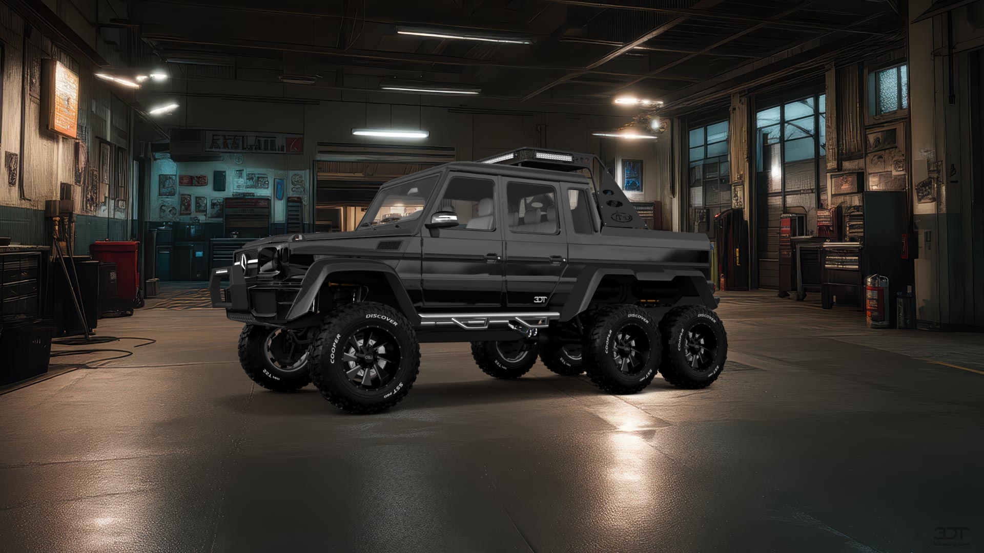 Mercedes G 63 AMG 6x6 4 Door pickup truck 2013 tuning