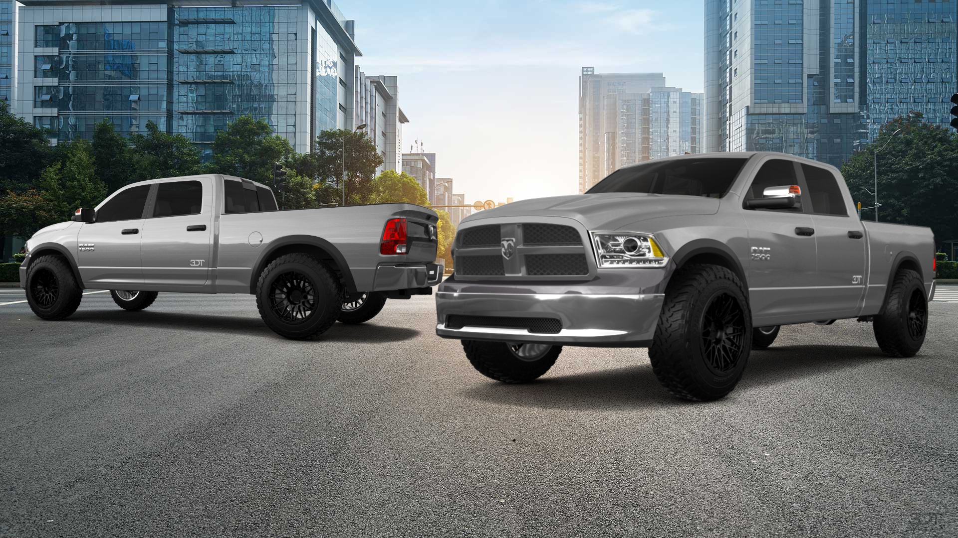 Dodge Ram 1500 Crew Cab 6.4 ft box 4 Door pickup truck 2009 tuning