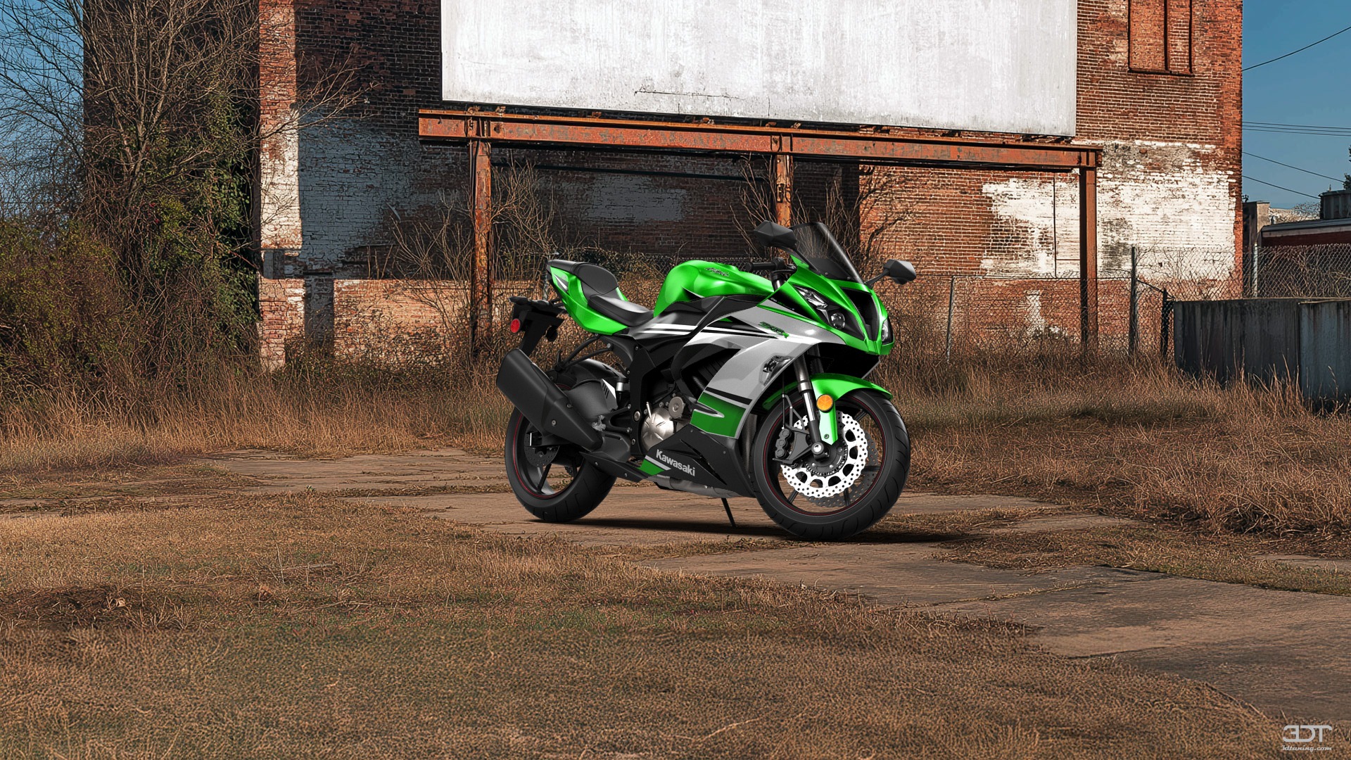 Kawasaki Ninja ZX 6R Sport Bike 2015 tuning