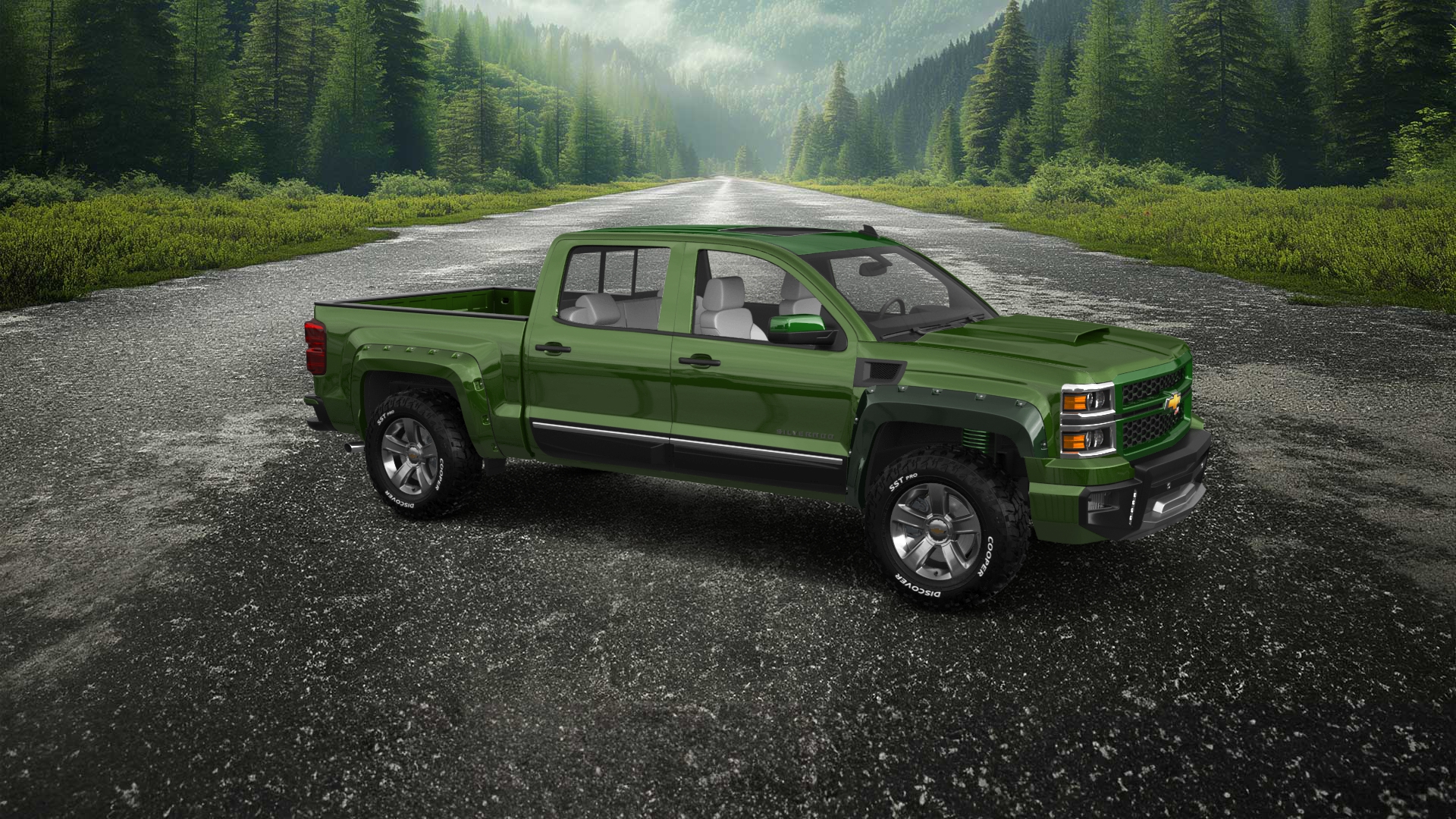 Chevrolet Silverado 1500 4 Door pickup truck 2014 tuning