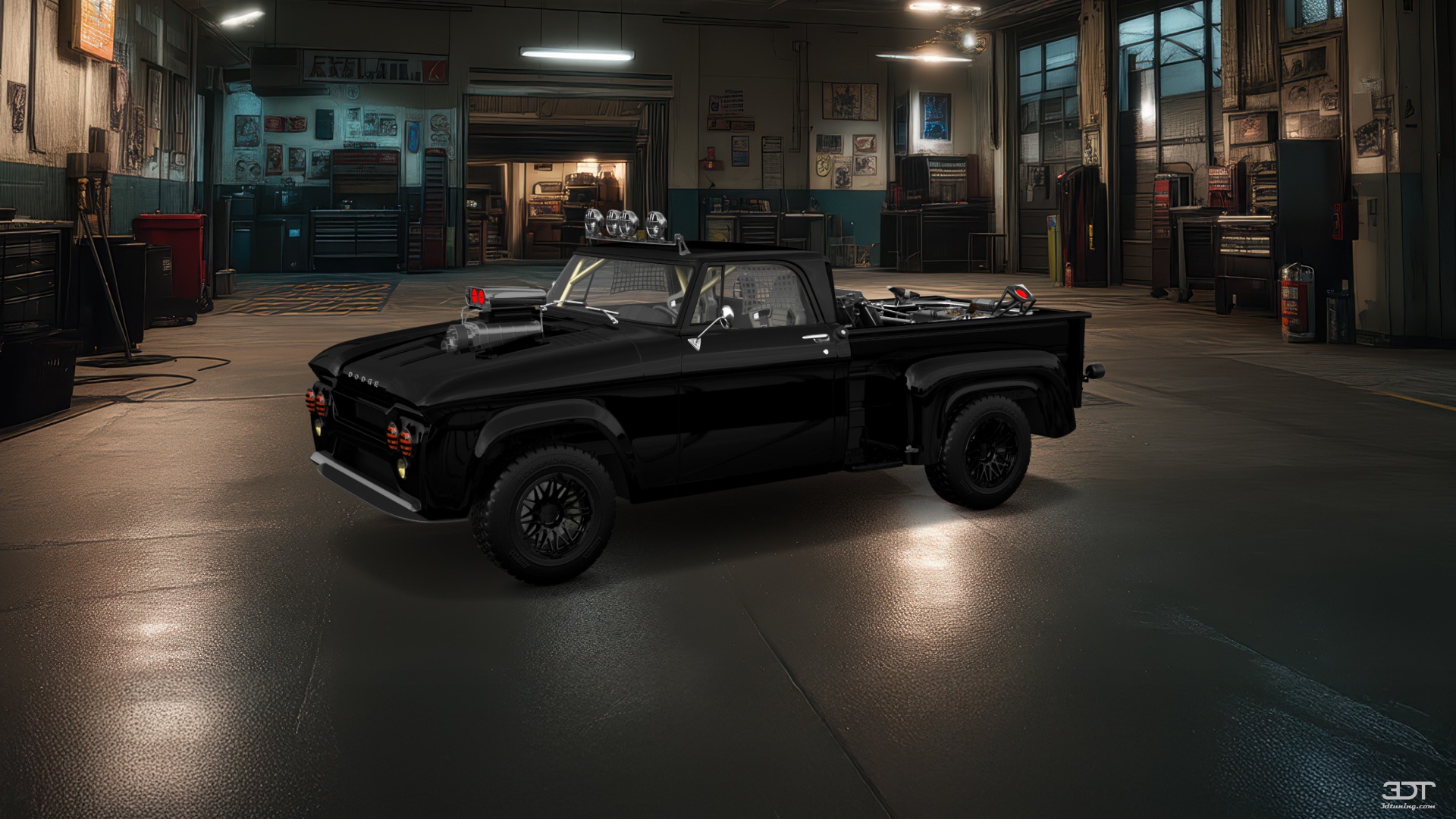 Dodge D-100 Stepside 2 Door pickup truck 1961 tuning