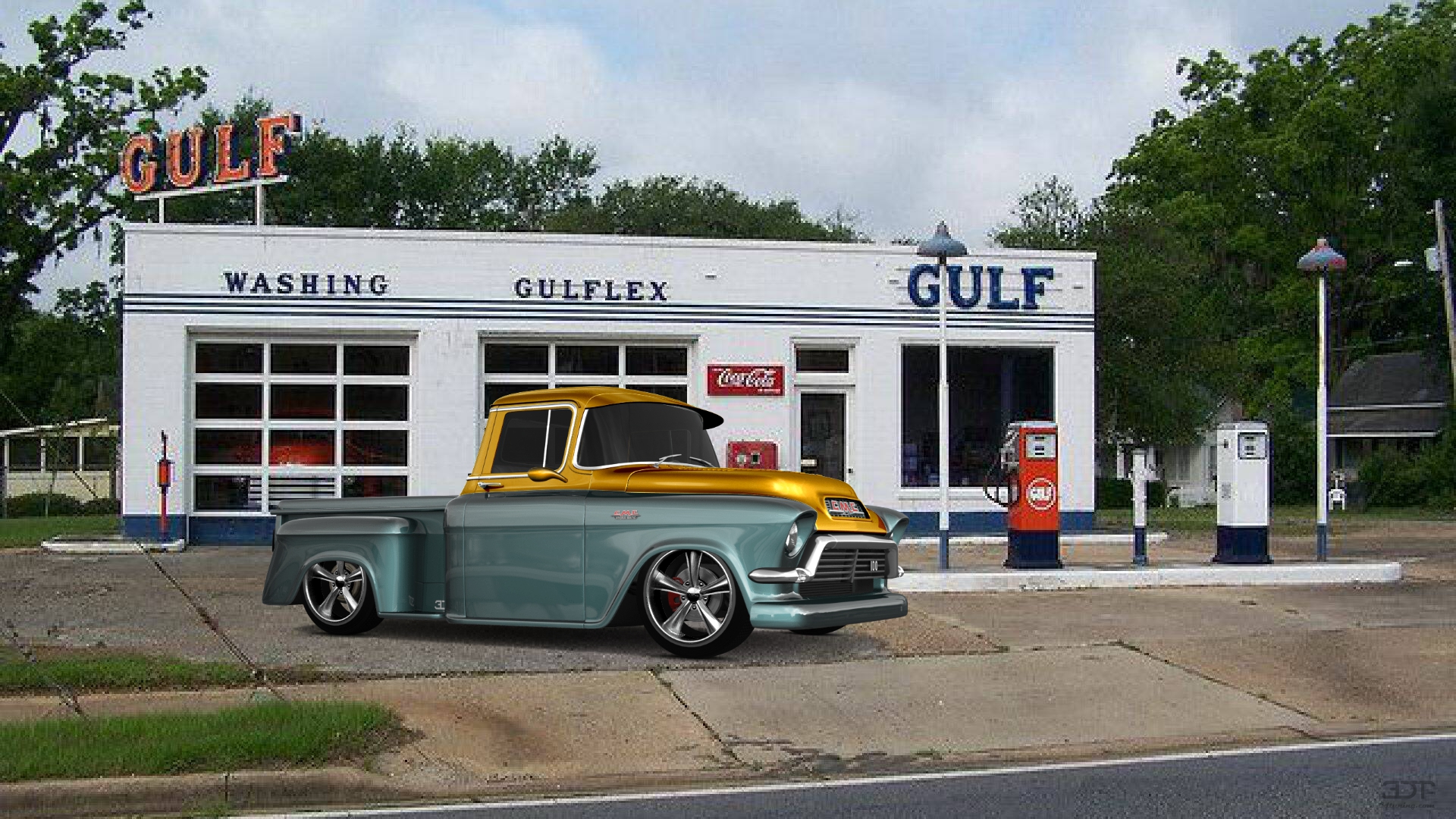 GMC 100 Stepside 2 Door pickup truck 1957 tuning