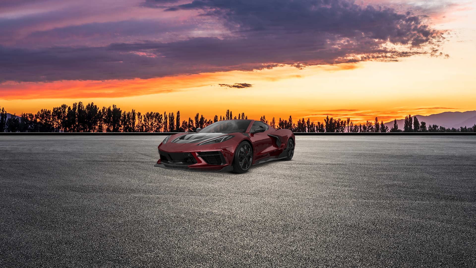 Chevrolet Corvette 2 door targa top 2020 Images