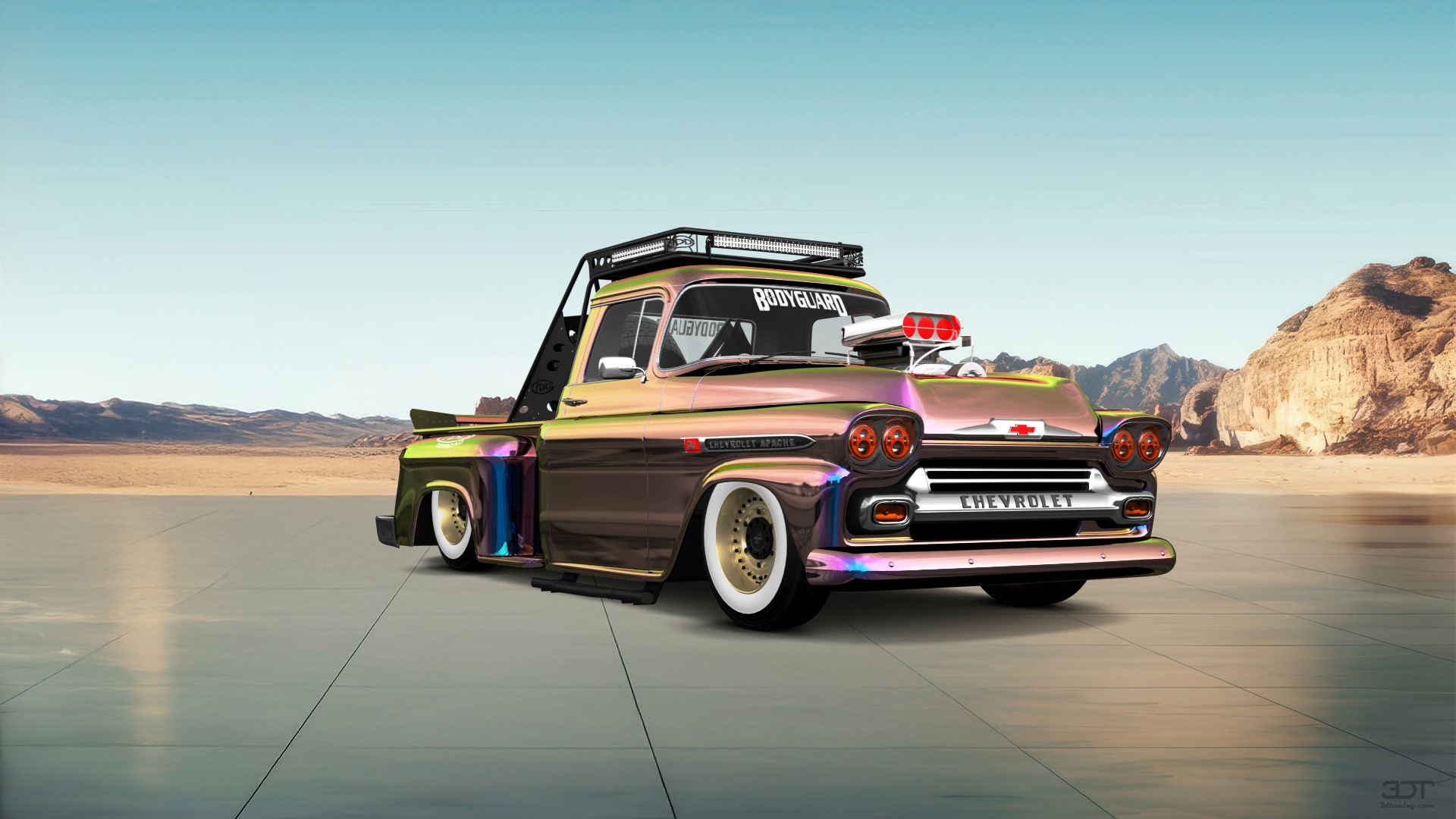 Chevrolet Apache Stepside 2 Door pickup truck 1959 tuning