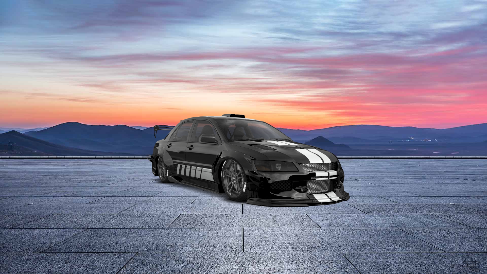 Mitsubishi Lancer Evo IX 4 Door Saloon 2005 tuning