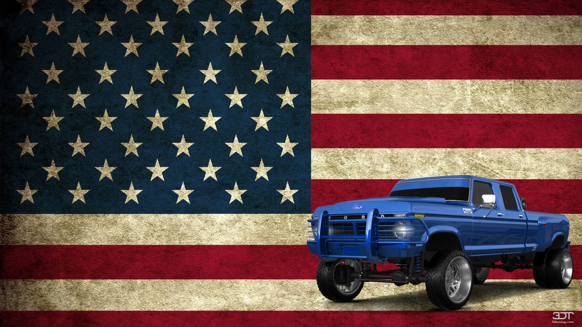 Ford F-350 Dually 4 Door pickup truck 1973