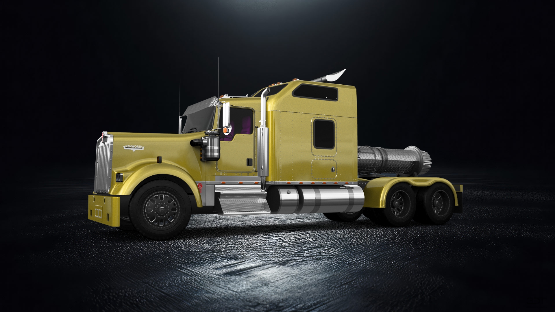 Kenworth W900 Sleeper Cab Truck 2015