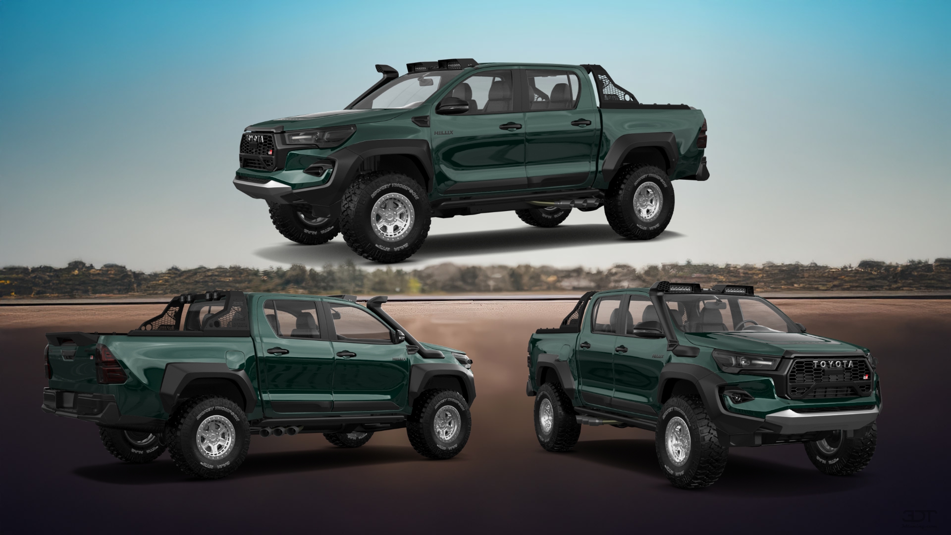 Toyota Hilux Double Cab 4 Door pickup truck 2015 tuning
