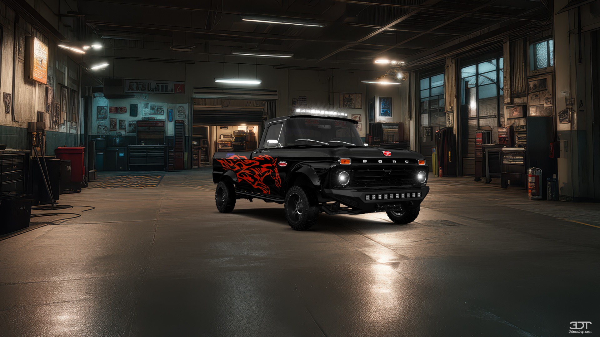 Ford F-100 Custom Cab 2 Door pickup truck 1966 tuning