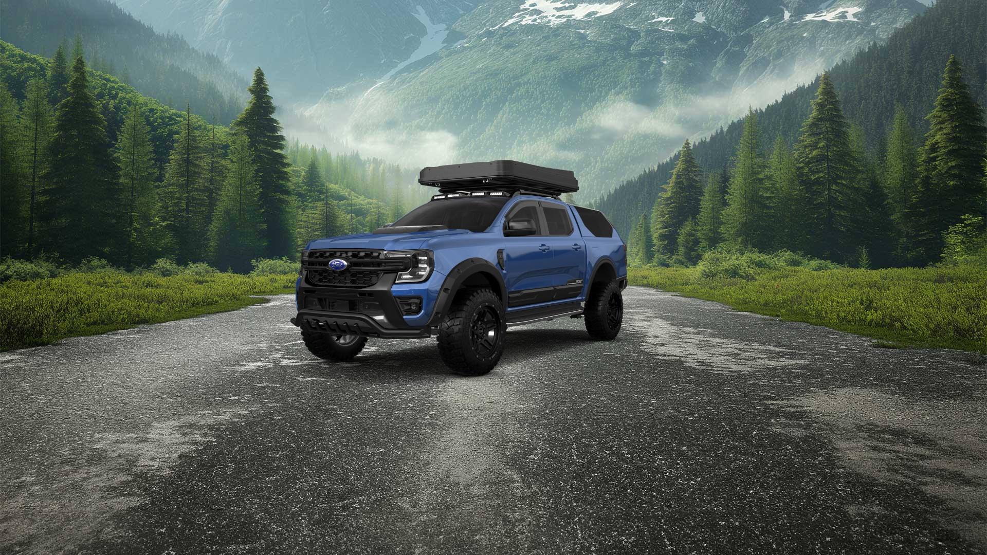 Ford Ranger 4 Door pickup truck 2022 tuning