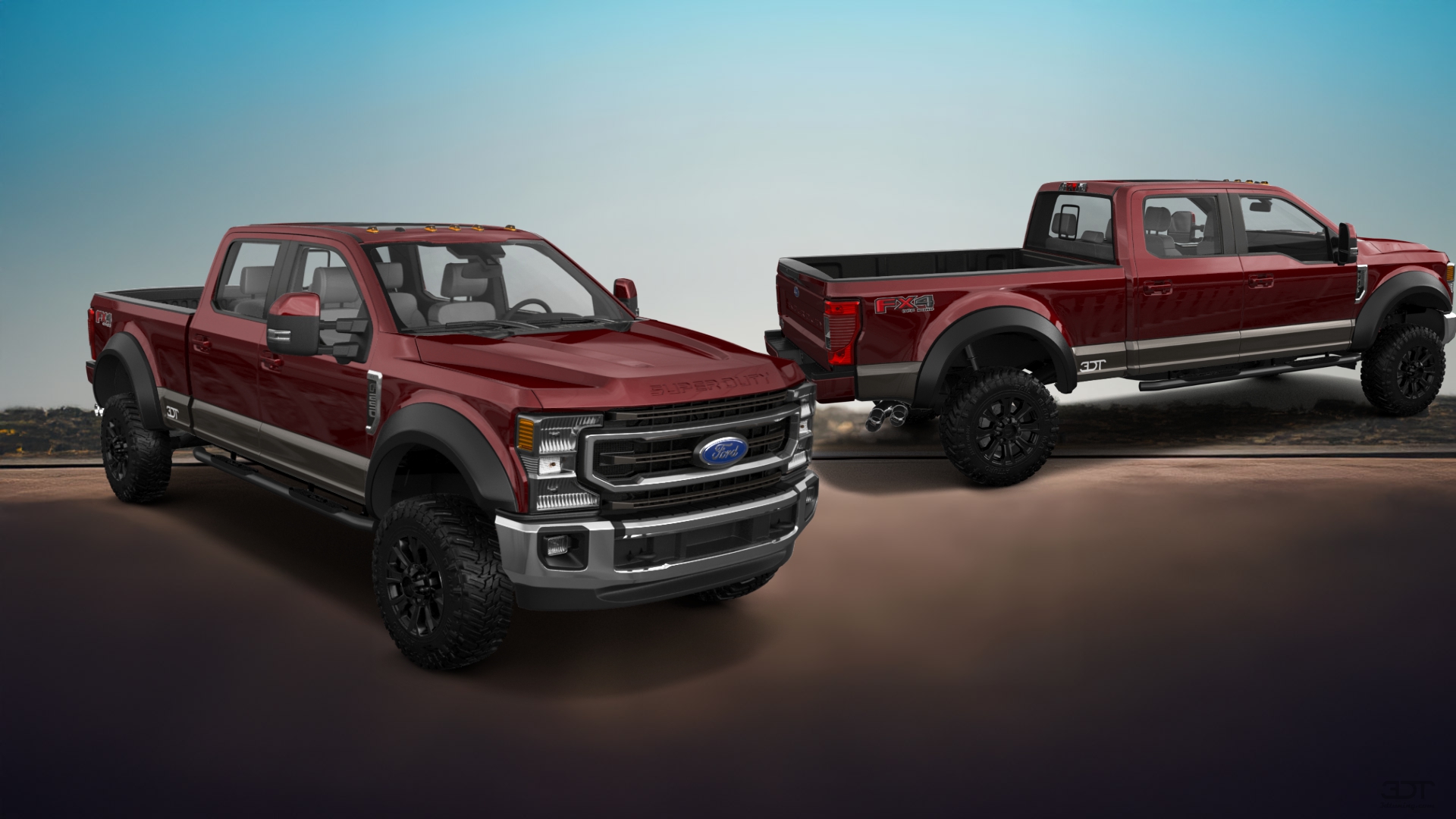 Ford F-250 4 Door pickup truck 2021 tuning