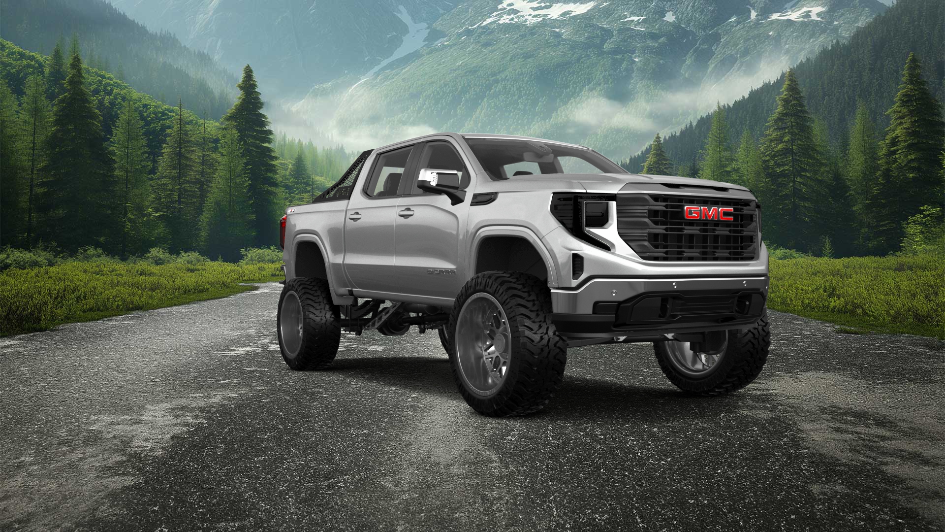 GMC Sierra 1500 Crew Cab 5.8 ft box 4 Door pickup truck 2023 tuning