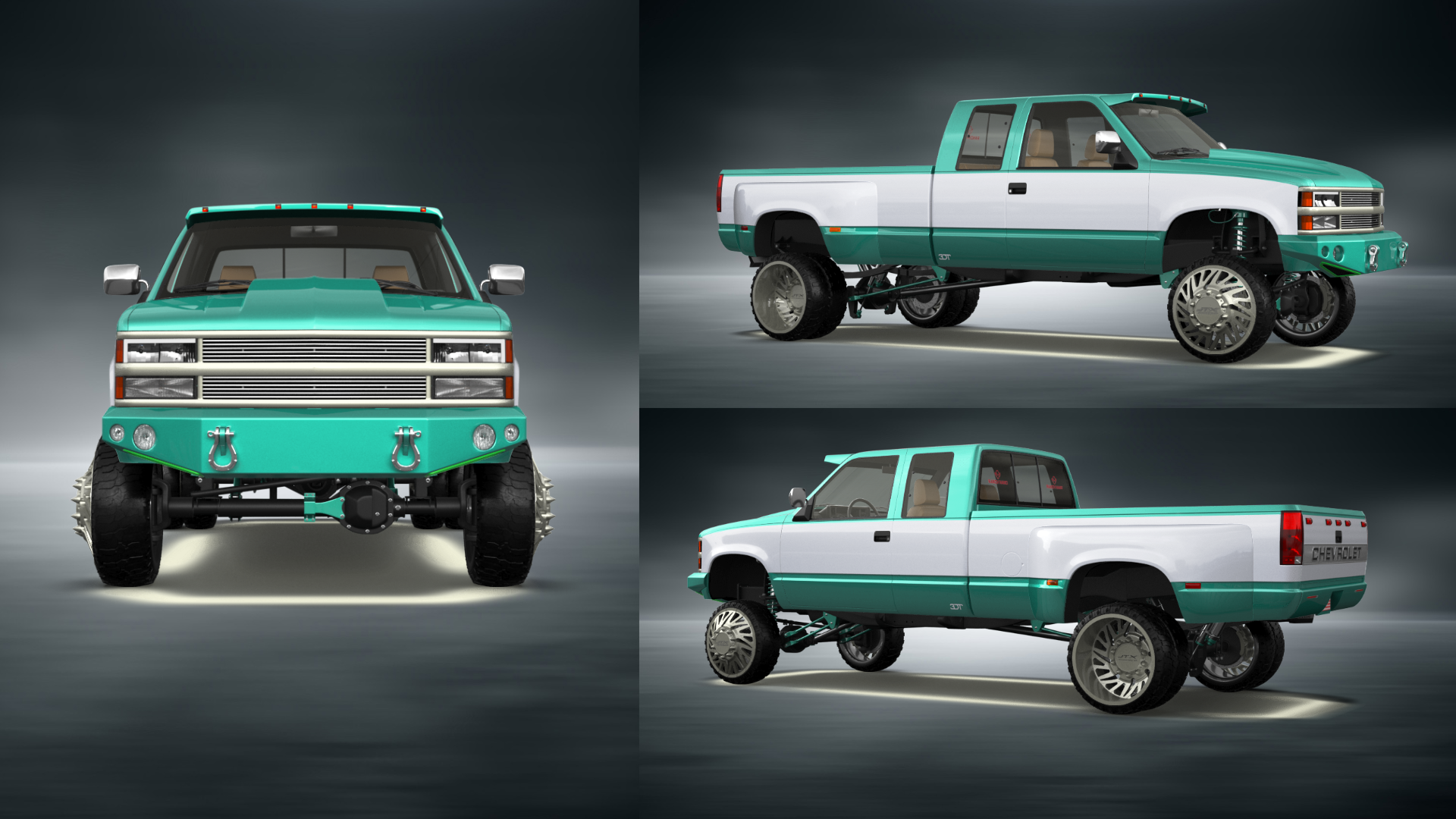 Chevrolet K3500 Extended Cab Pickup Truck 1988