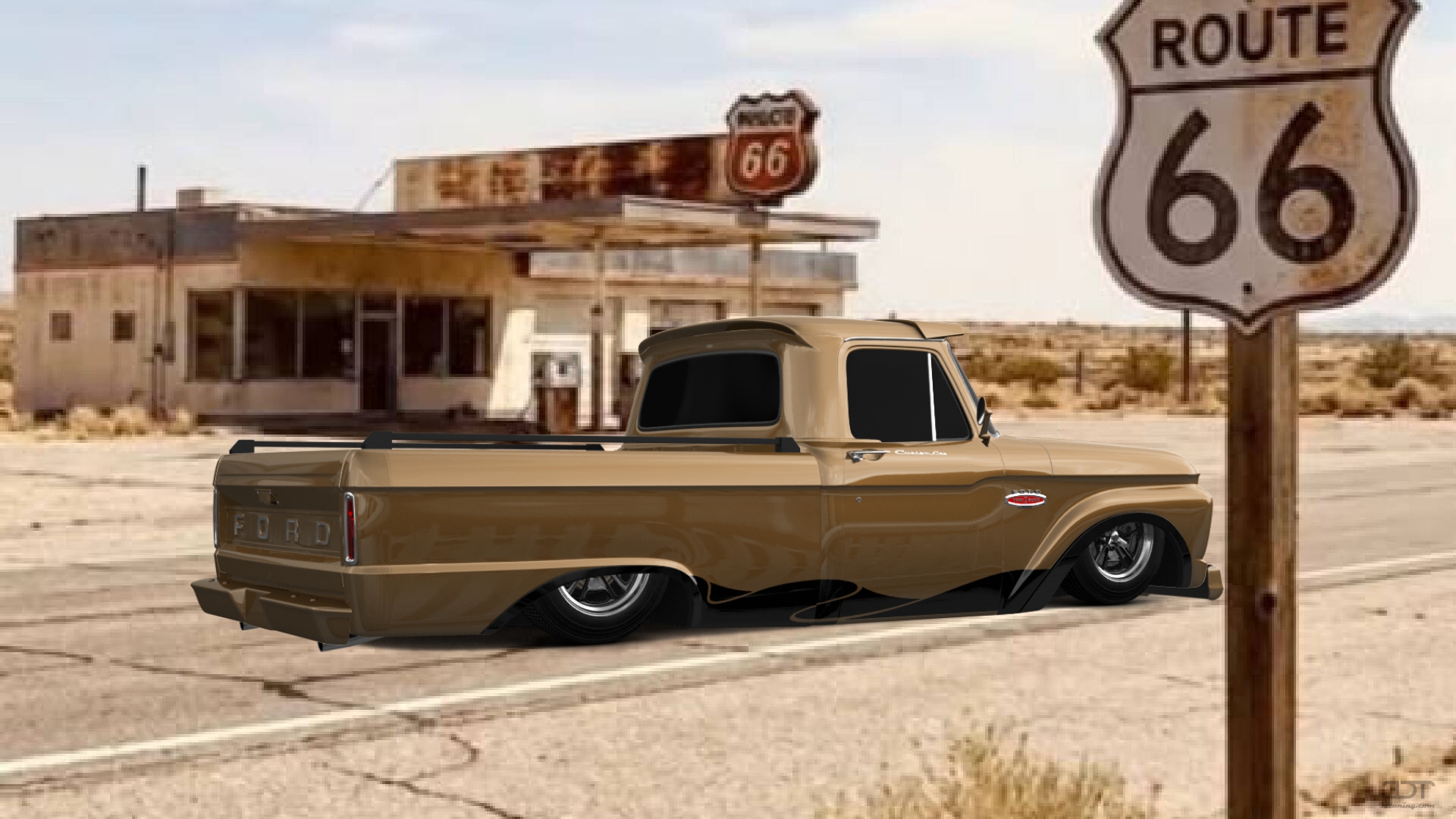 Ford F-100 Custom Cab 2 Door pickup truck 1966 Images