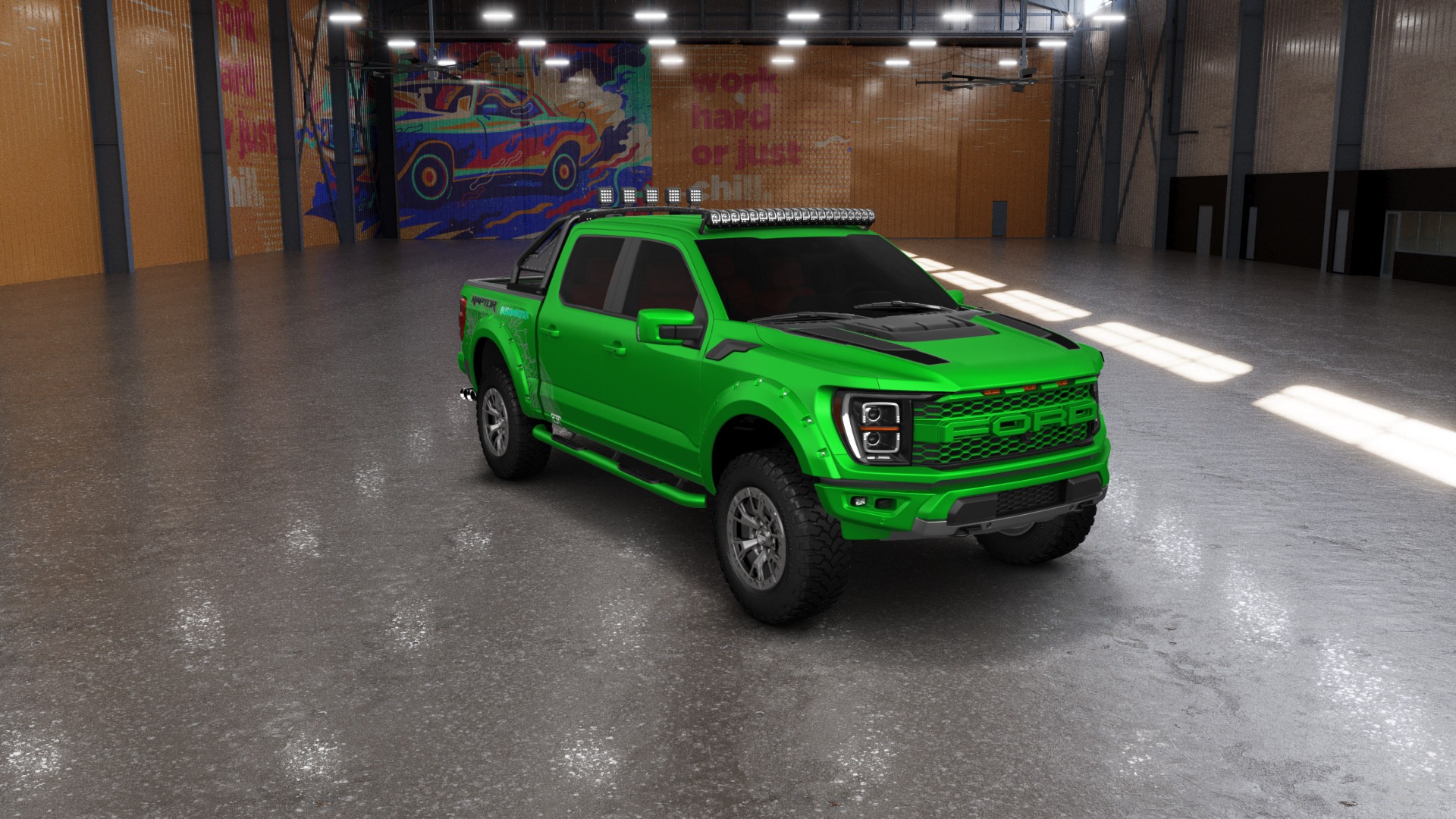 Ford F-150 Raptor 4 Door pickup truck 2021