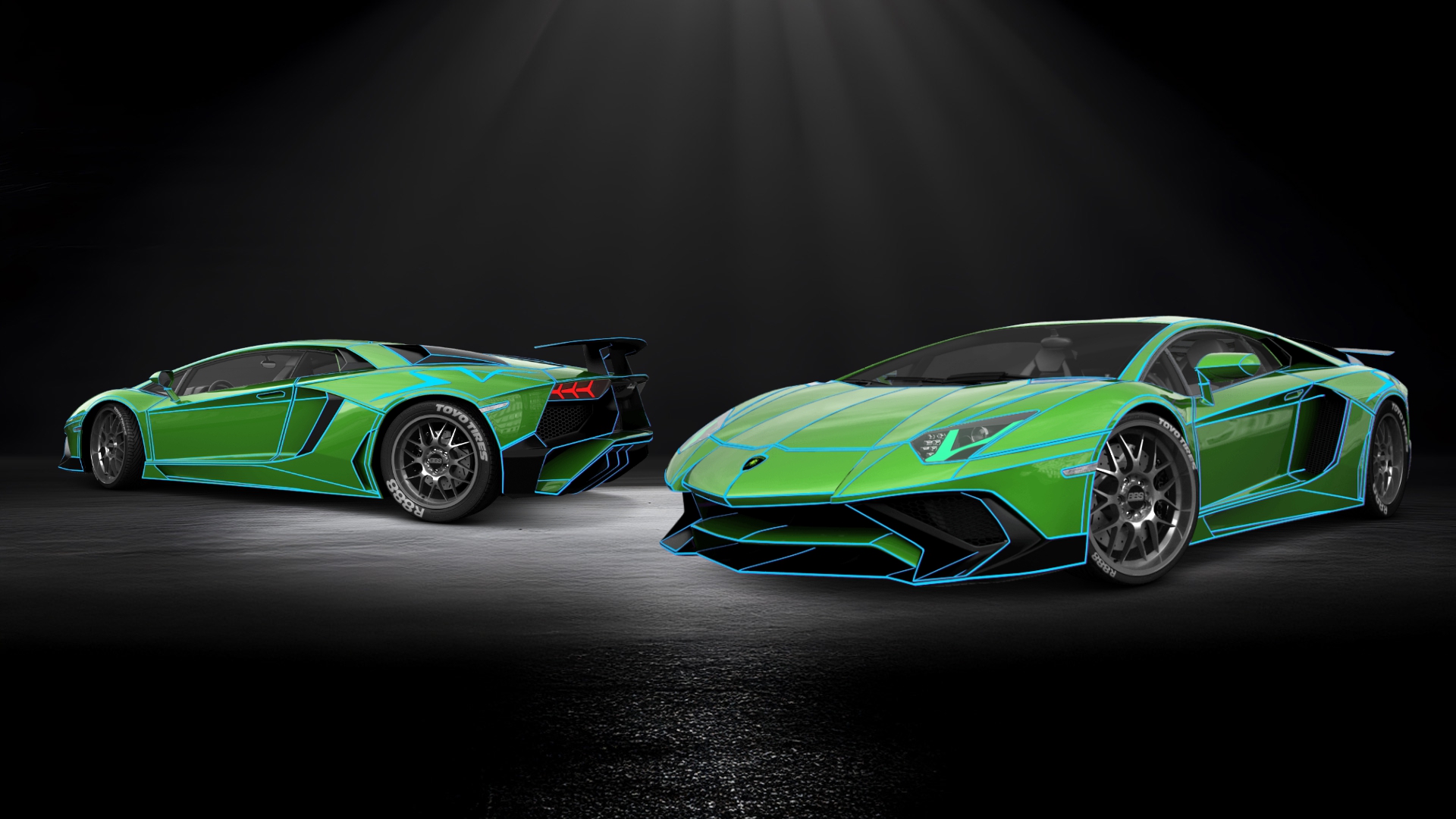 Lamborghini Aventador 2 Door Coupe 2012 tuning