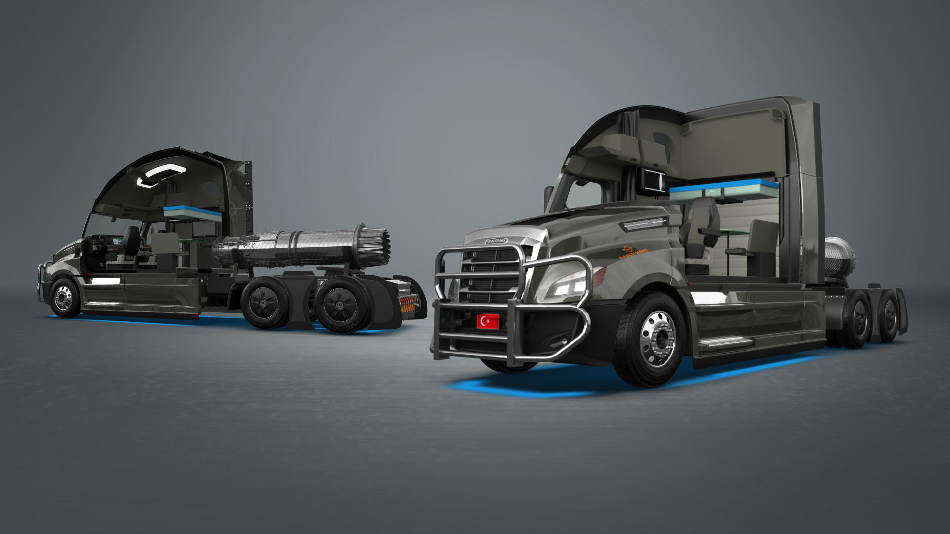 Freightliner Cascadia Sleeper Cab Truck 2018 tuning