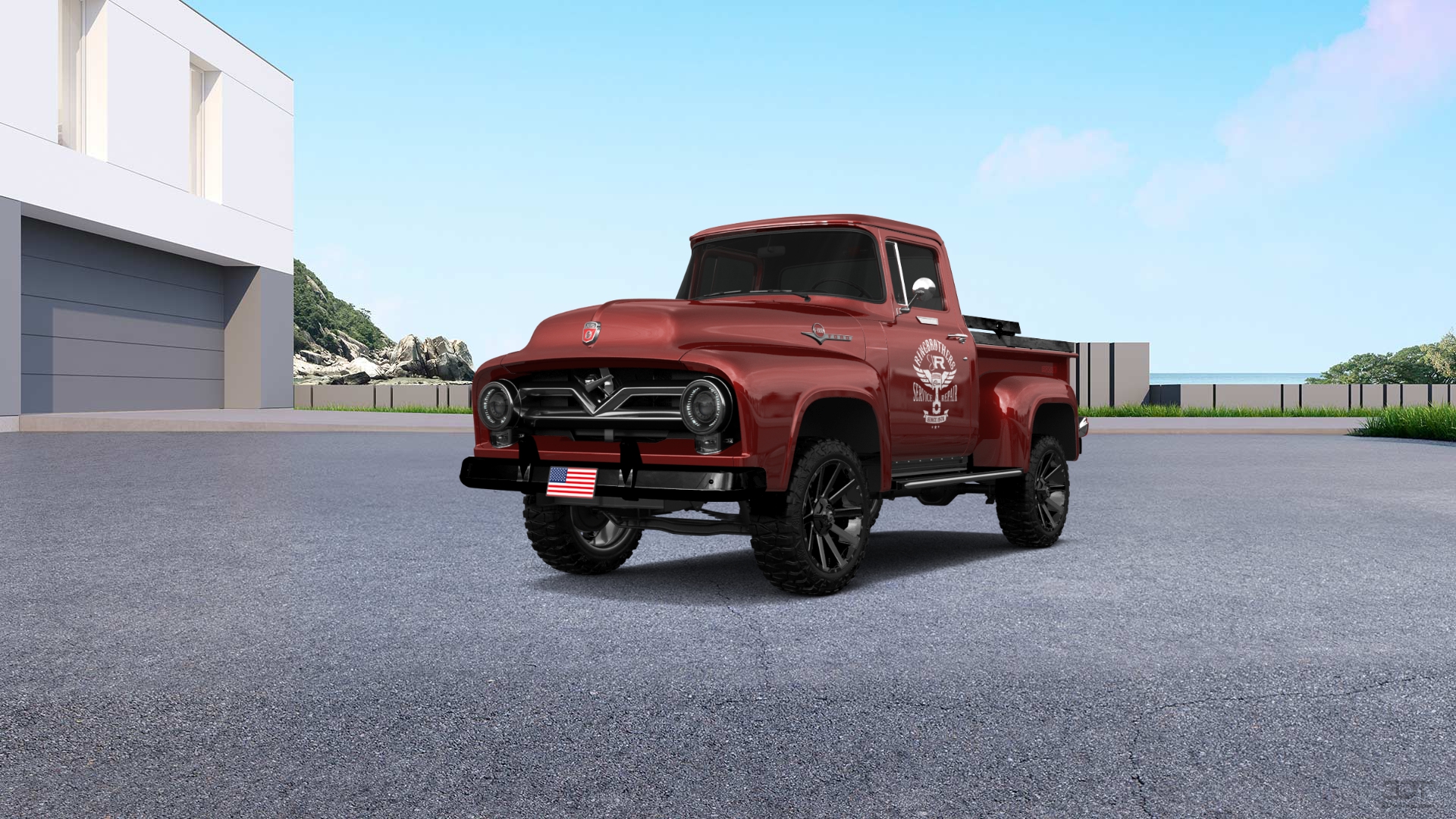 Ford F-100 2 Door truck 1956 tuning