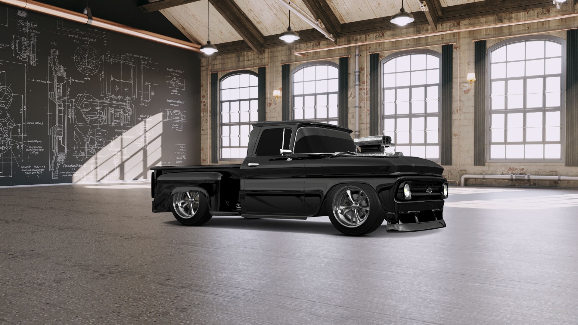 Chevrolet C-10 Stepside 2 Door pickup truck 1963