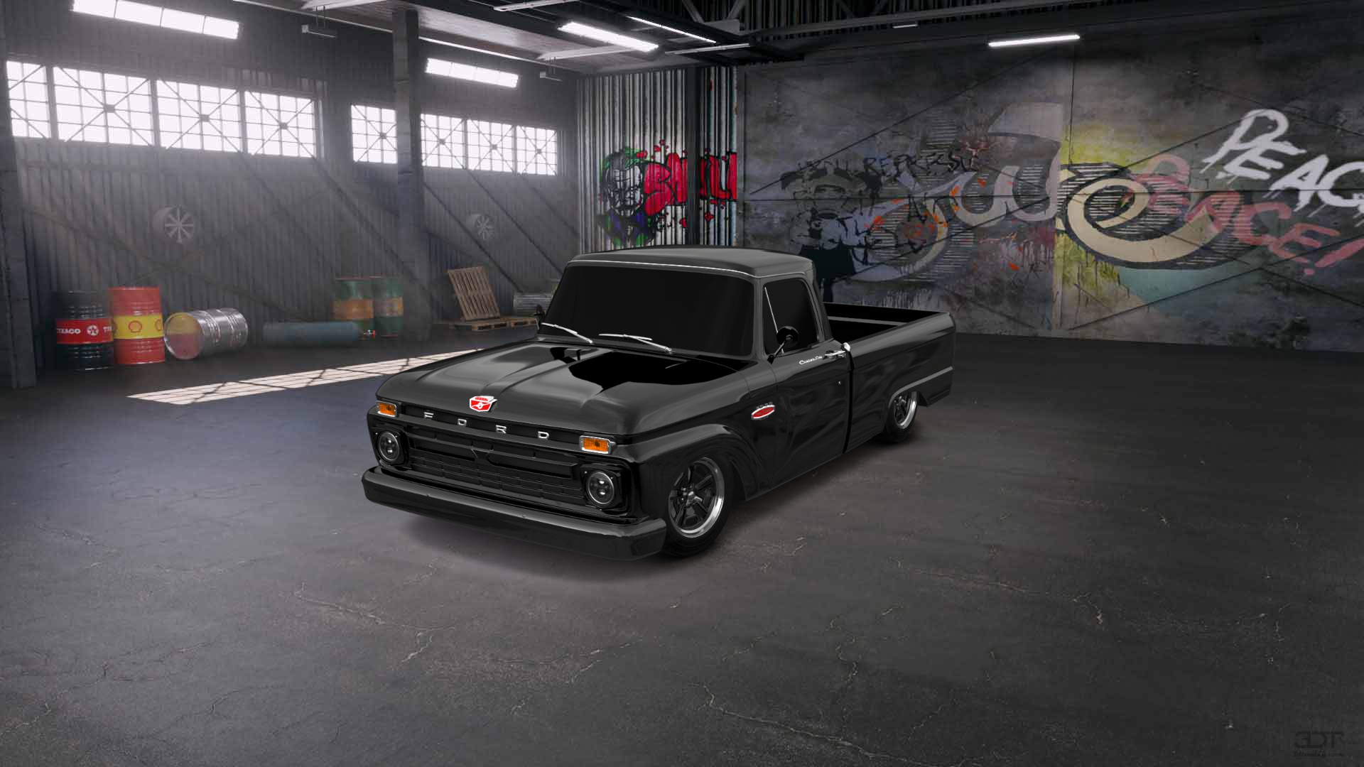 Ford F-100 Custom Cab 2 Door pickup truck 1966