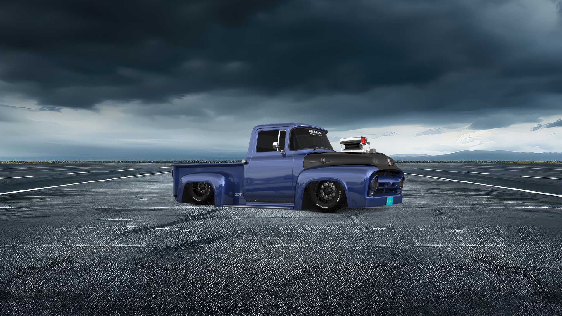Ford F-100 2 Door truck 1956 Images