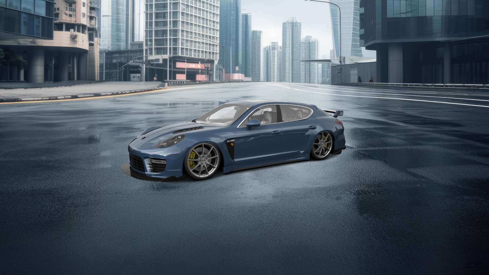 Porsche Panamera 4 door fastback saloon 2011 tuning