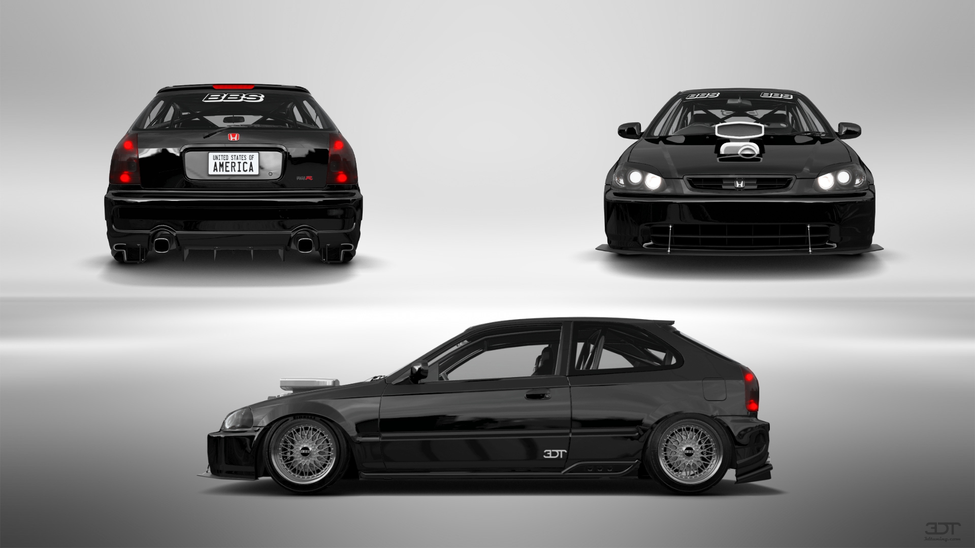 Honda Civic 3 Door Hatchback 1997 Images