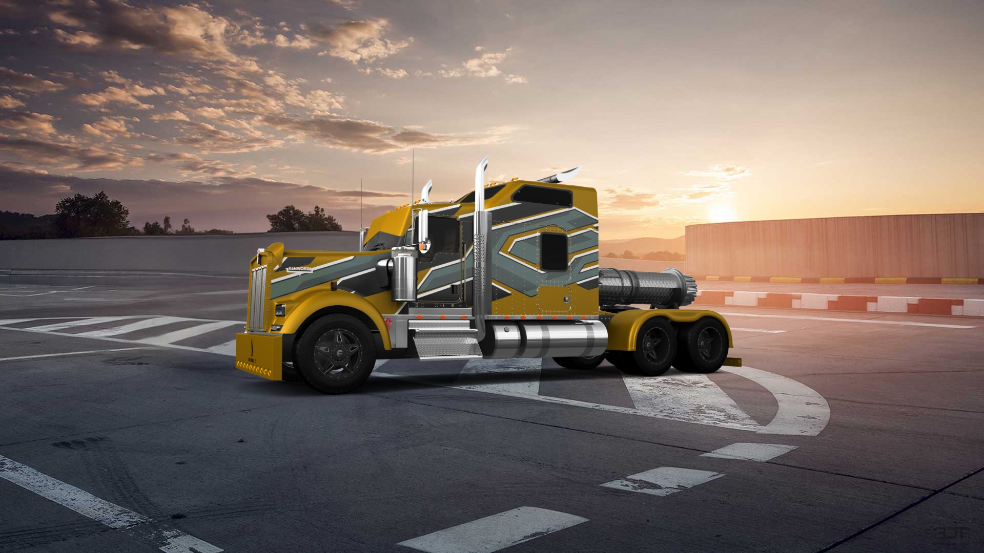 Kenworth W900 Sleeper Cab Truck 2015