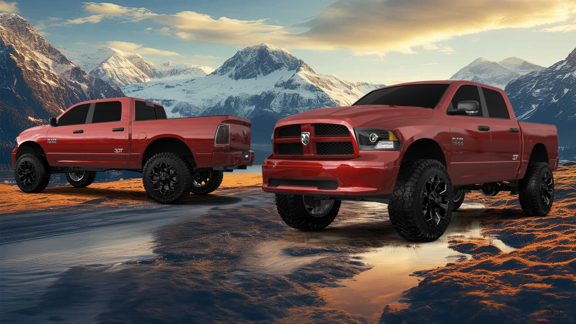 Dodge Ram 1500 5.7' box 4 Door pickup truck 2010